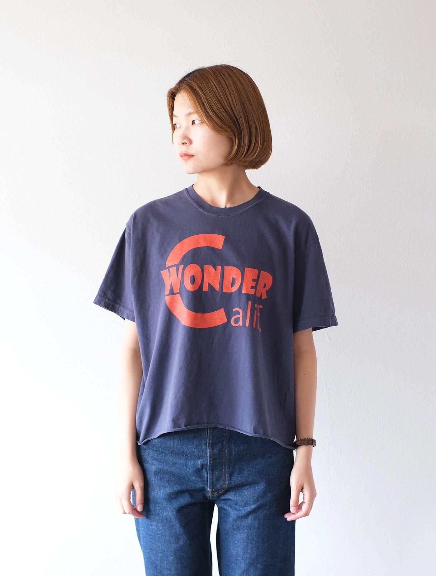 ガーメントダイ コンフォートカットオフT “WONDER Calif.” Navy x Vivid Orange (THE DAY ON THE BEACH)