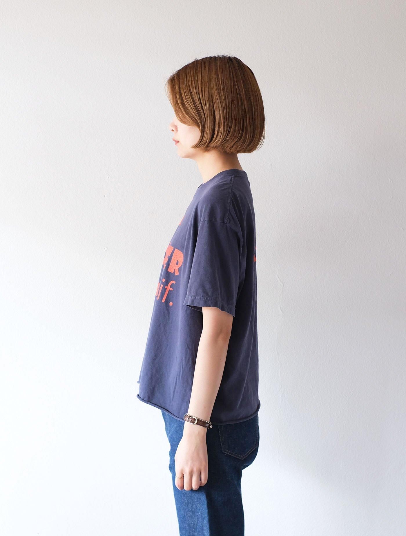 ガーメントダイ コンフォートカットオフT “WONDER Calif.” Navy x Vivid Orange (THE DAY ON THE BEACH)