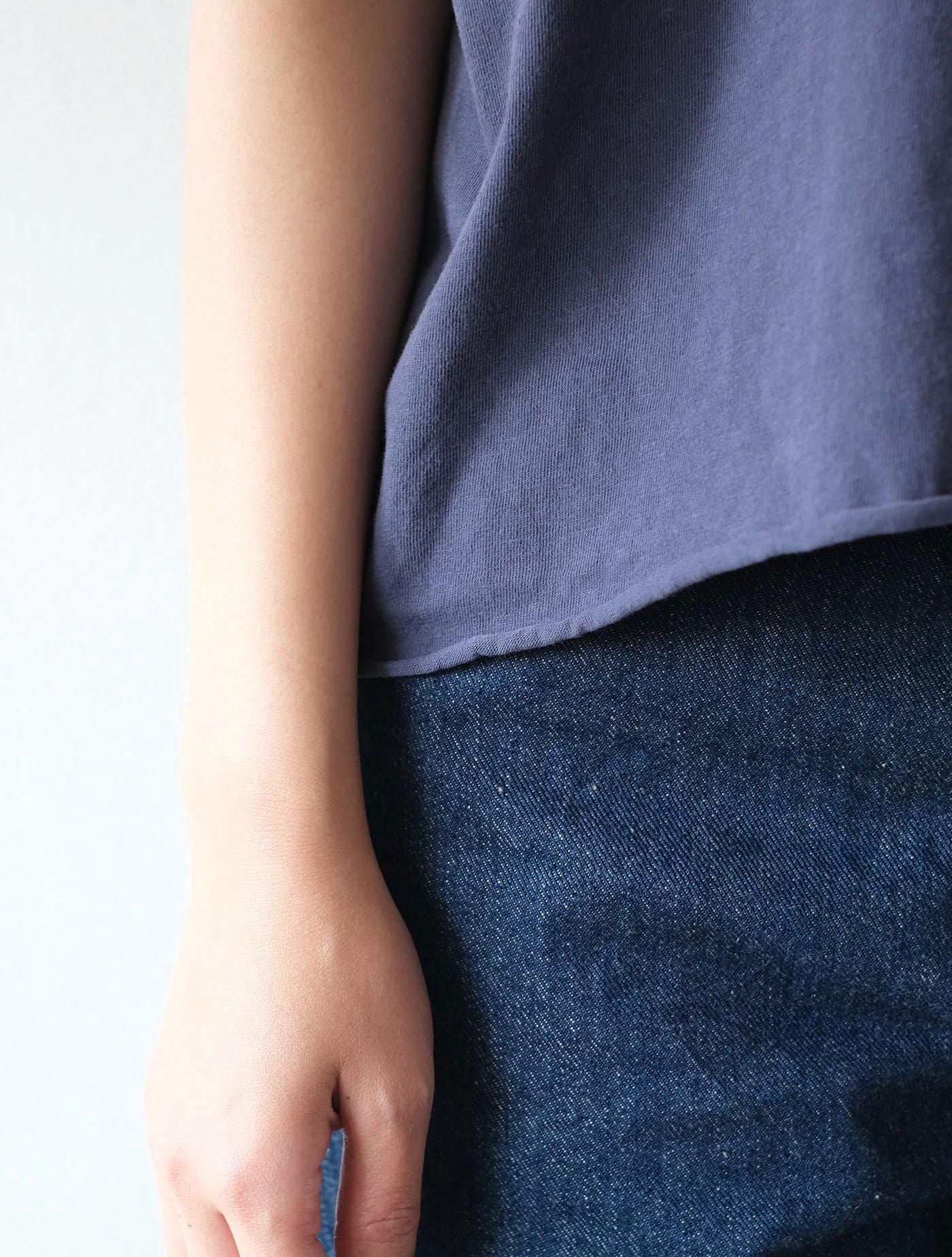 ガーメントダイ コンフォートカットオフT “WONDER Calif.” Navy x Vivid Orange (THE DAY ON THE BEACH)