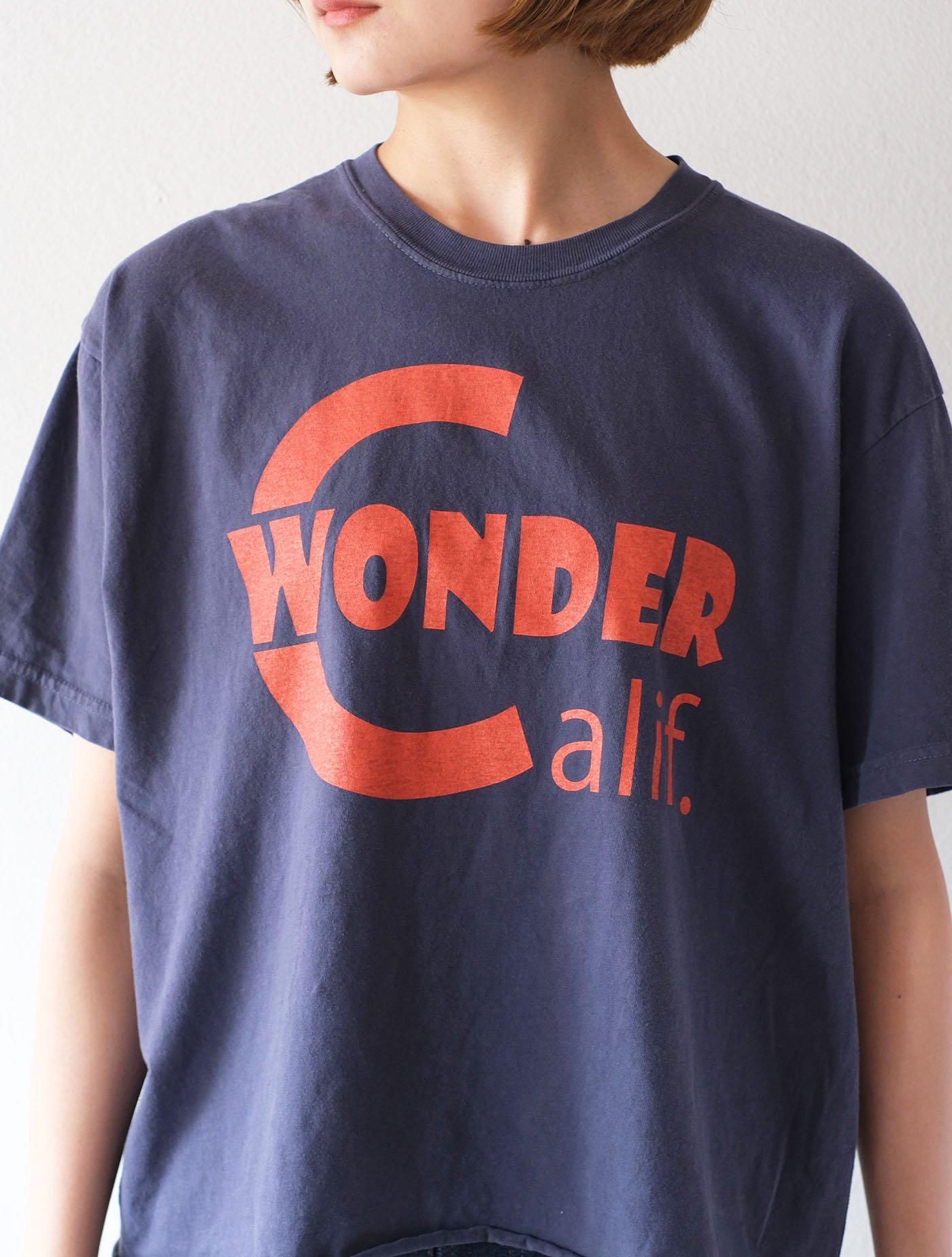 ガーメントダイ コンフォートカットオフT “WONDER Calif.” Navy x Vivid Orange (THE DAY ON THE BEACH)