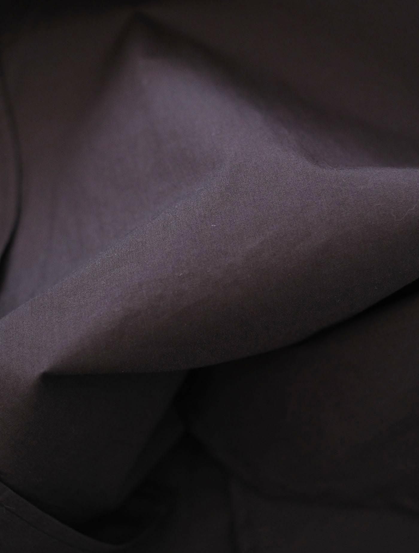 シャツ "jane (200/2 stripe)" black (Lim home)