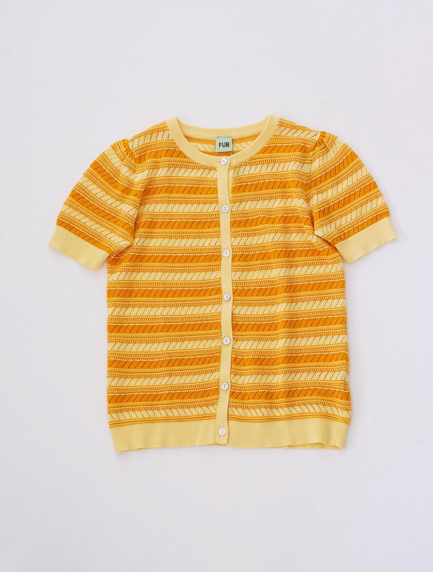Pointelle Shirt vanilla×sunflower (FUB)