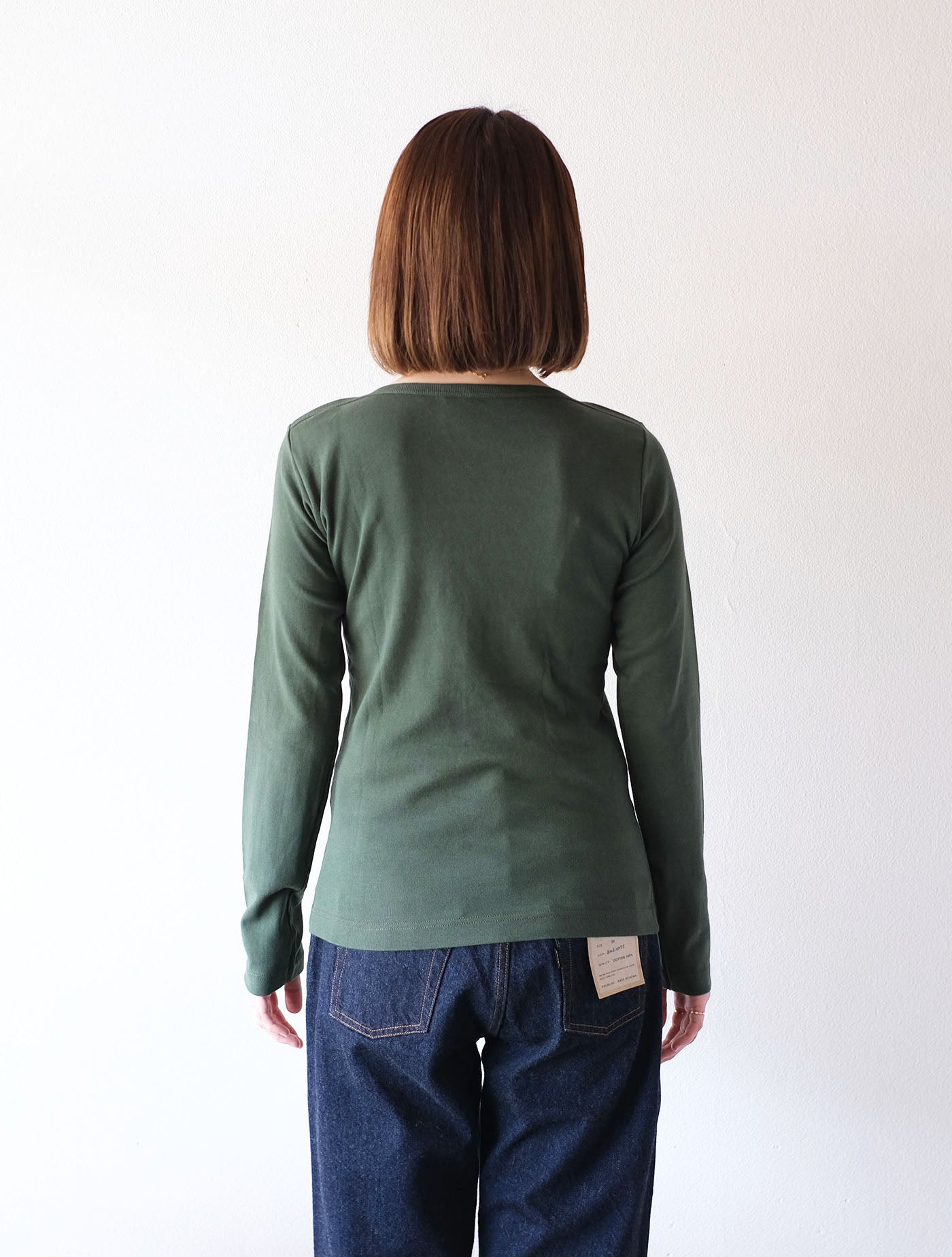ボートネック ロングスリーブTシャツ “CAVOLFIORE” (gicipi)