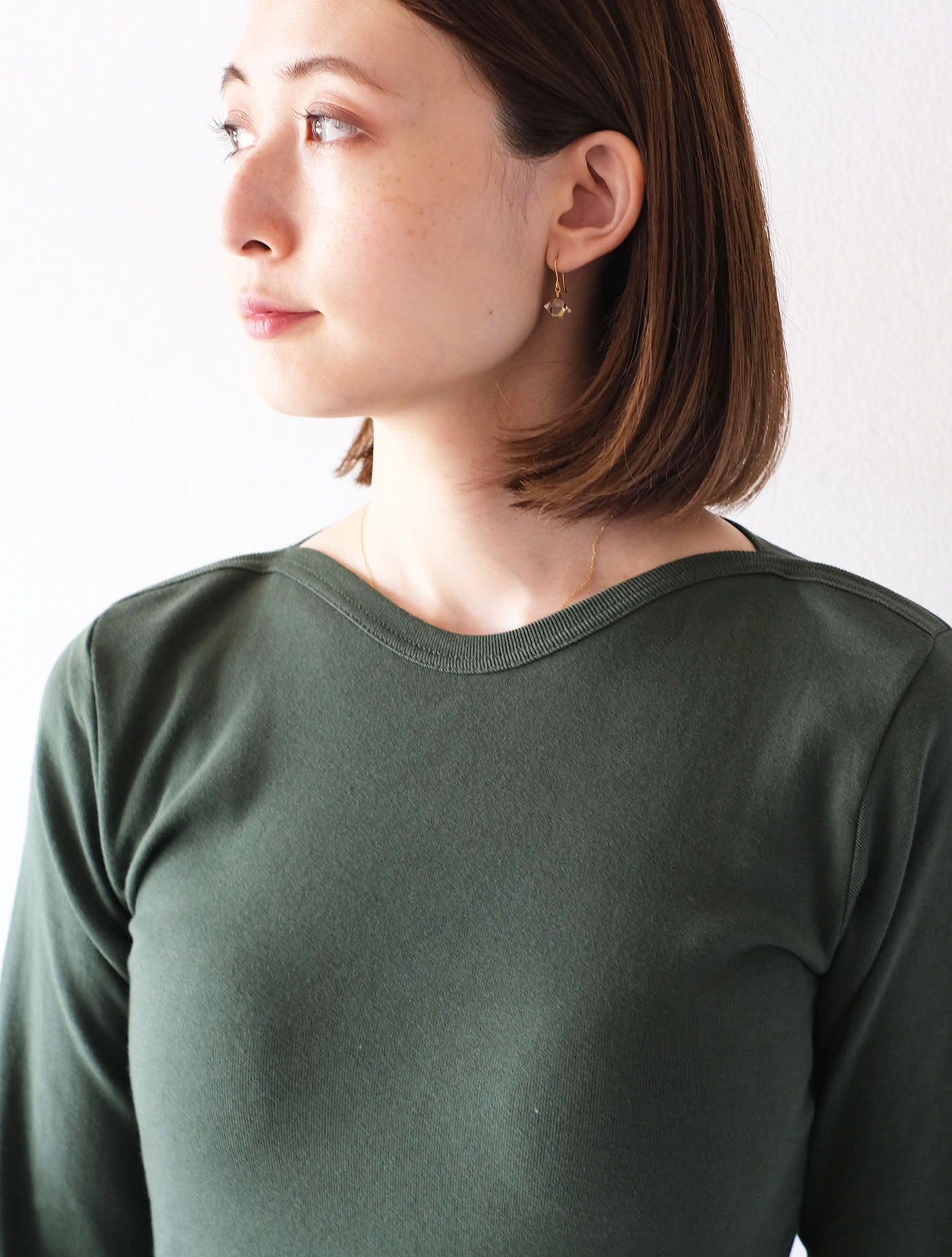 ボートネック ロングスリーブTシャツ “CAVOLFIORE” (gicipi)