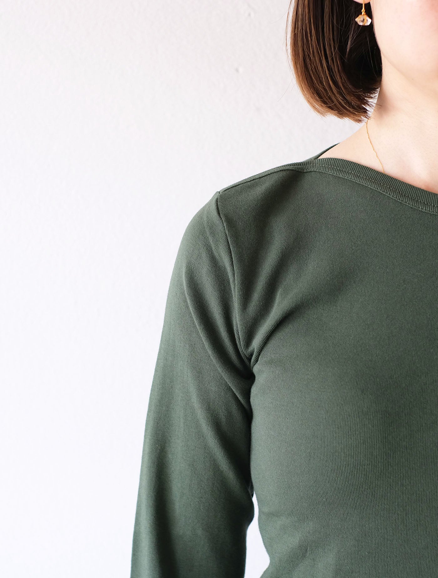 ボートネック ロングスリーブTシャツ “CAVOLFIORE” (gicipi)