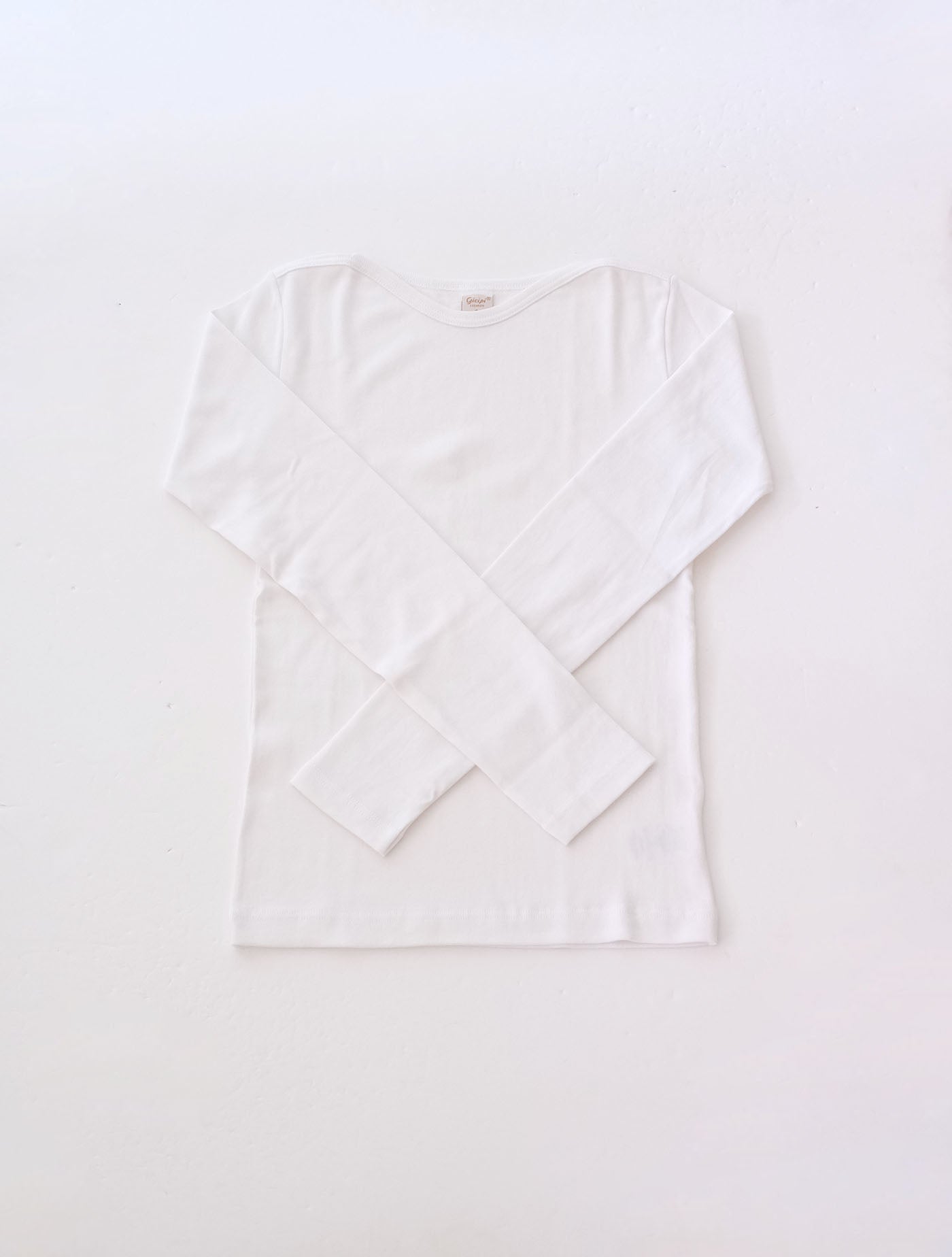 ボートネック ロングスリーブTシャツ “CAVOLFIORE” (gicipi)