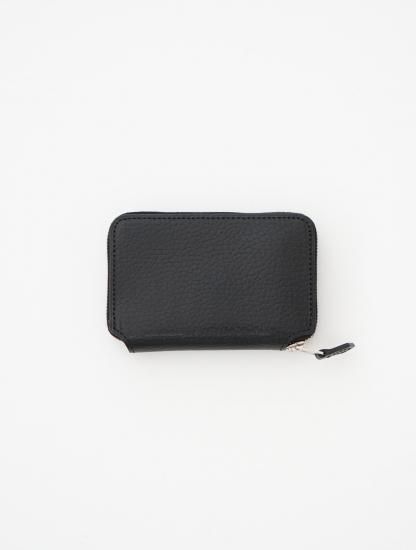 ショートジップウォレット black×white (foot the coacher)