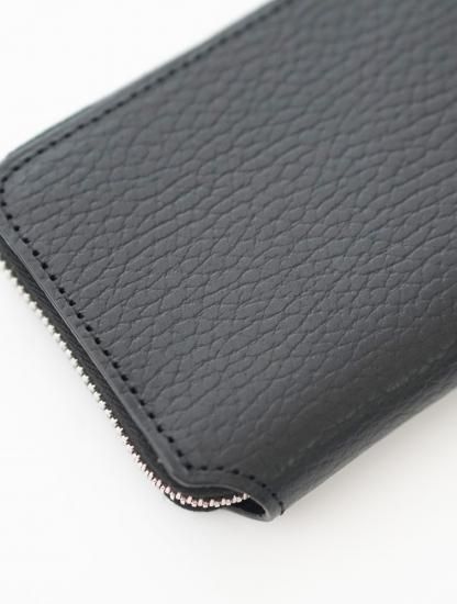 ショートジップウォレット black×white (foot the coacher)