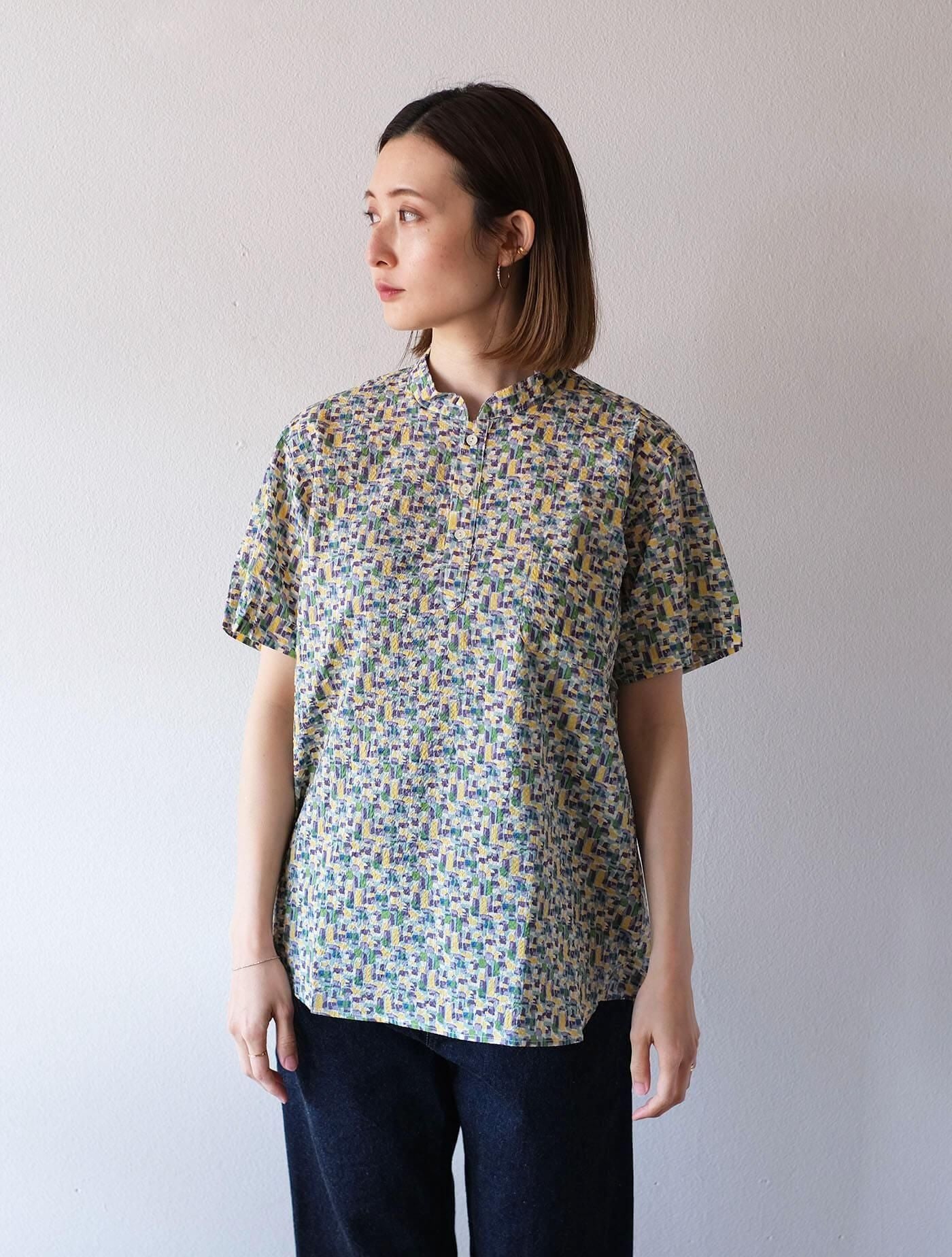 シャツ "pull over henry shirt(multi)" (Lim home)