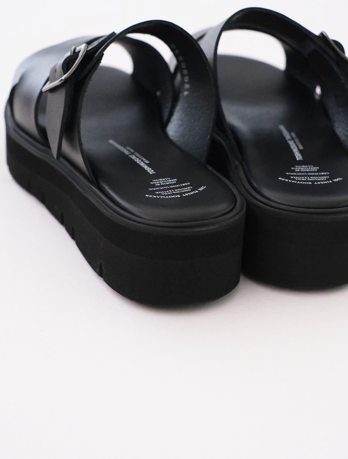 クロスベルトサンダル BLACK (BEAUTIFUL SHOES)