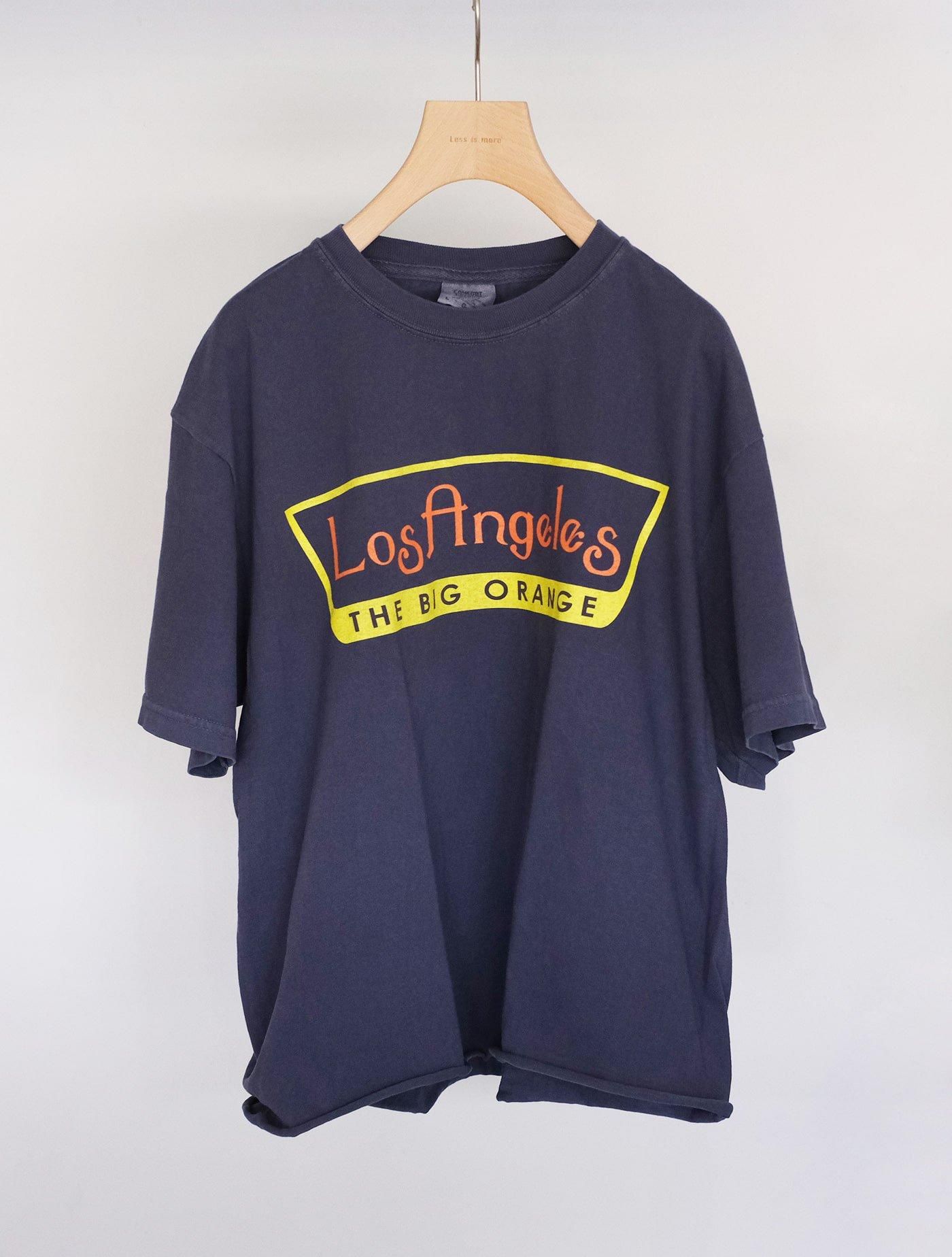 ガーメントダイ コンフォートカットオフT "BIG ORANGE"  Navy × Yellow/Orange (THE DAY ON THE BEACH)