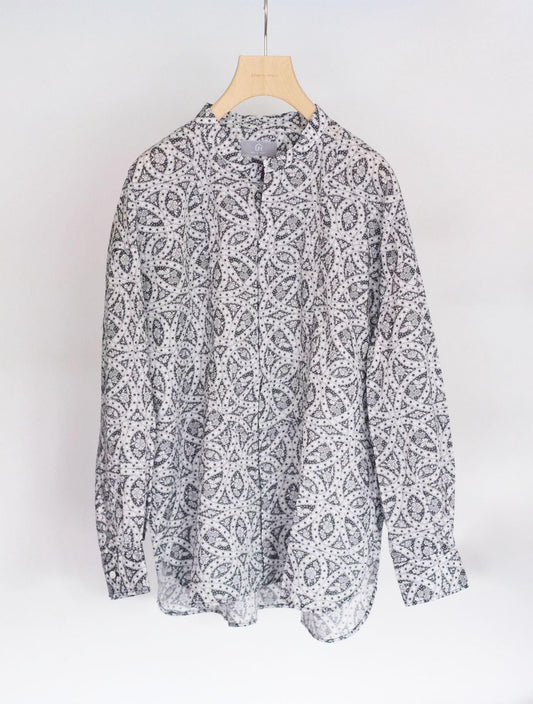 シャツ "flap shirt(LIBERTY)" ENDRESS LOVE black (Lim home)