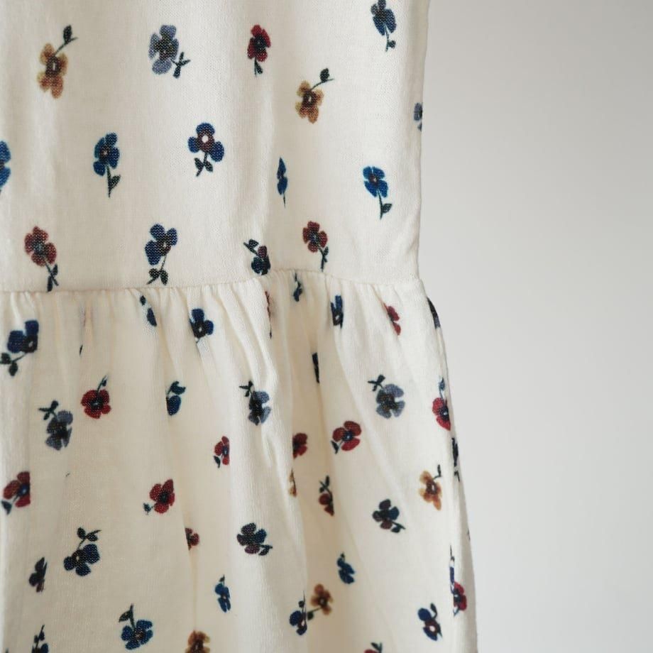 PRINTED DRESS ECRU×FLOWER (FUB) 100～120cm