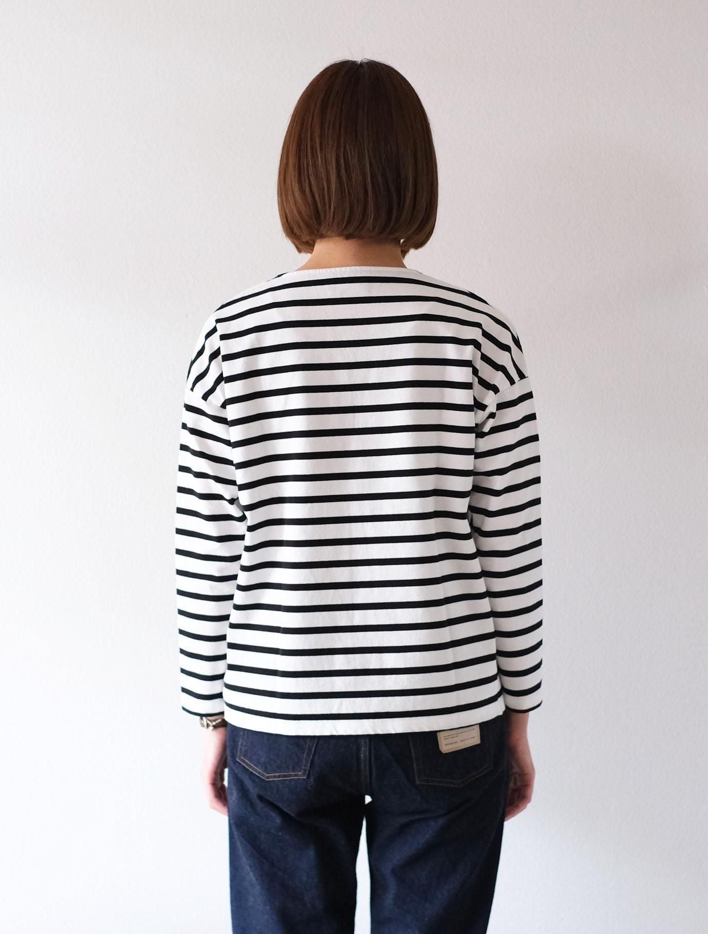 カットソー "drop shoulder boat neck L/S" (Lim home)