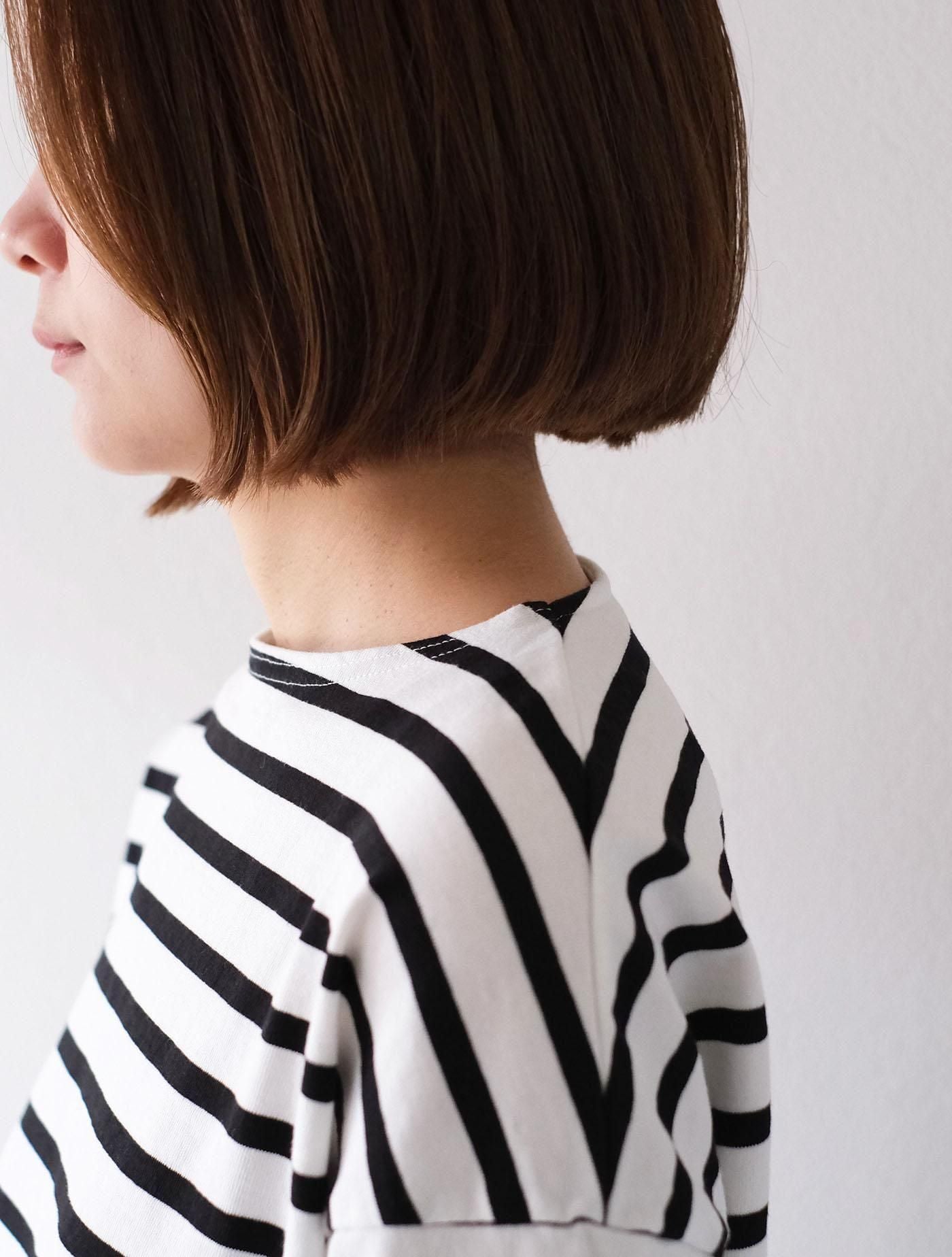 カットソー "drop shoulder boat neck L/S" (Lim home)