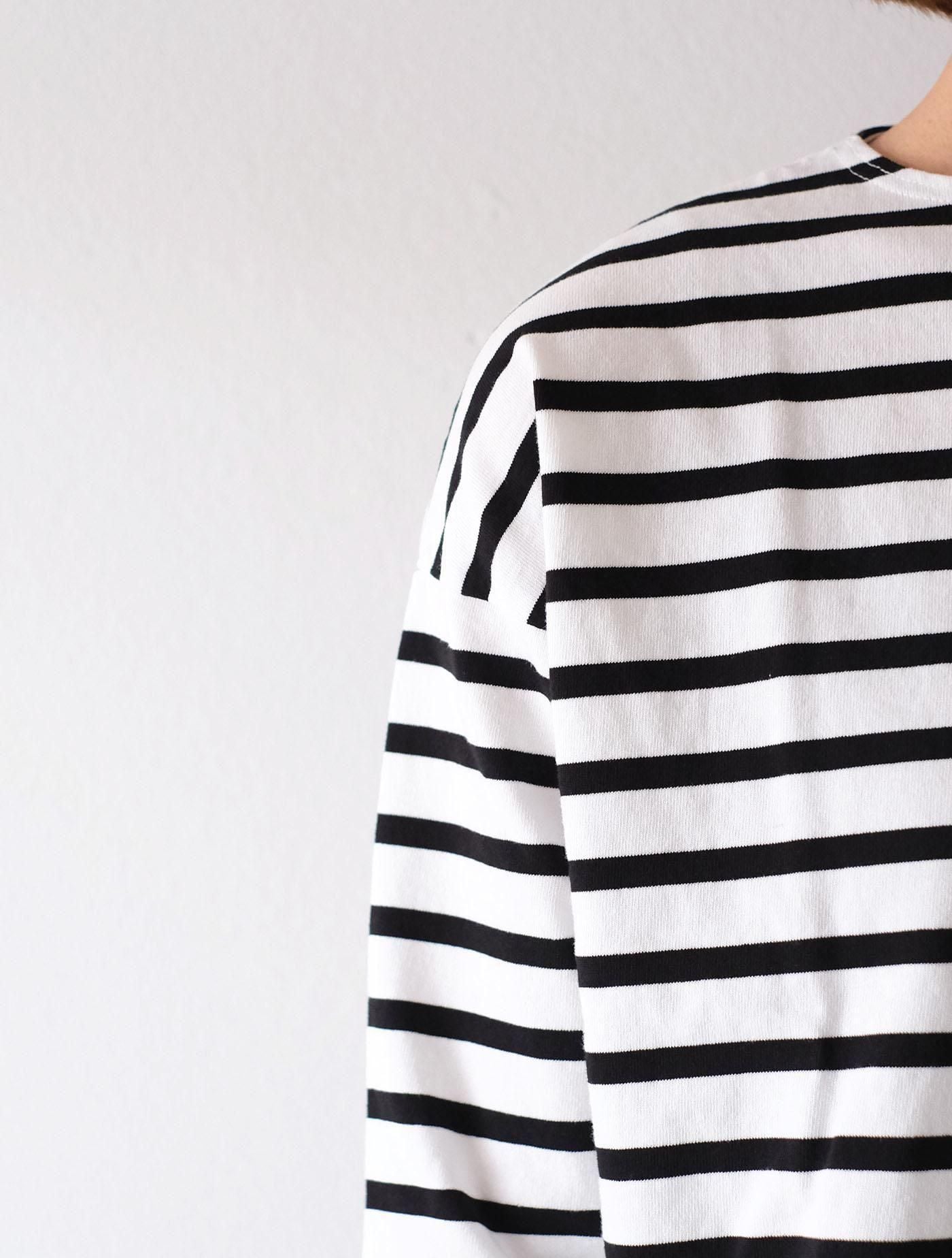 カットソー "drop shoulder boat neck L/S" (Lim home)
