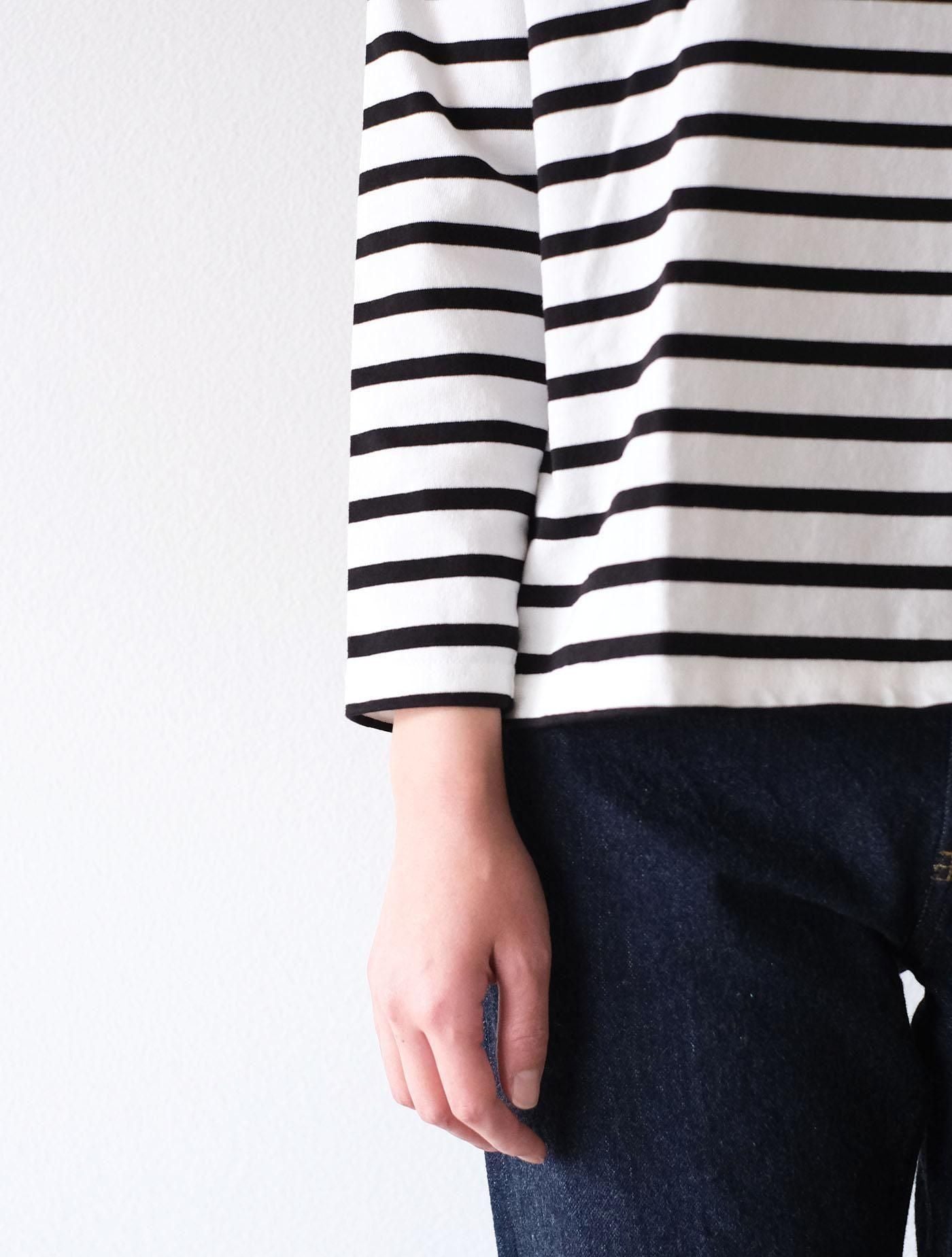 カットソー "drop shoulder boat neck L/S" (Lim home)