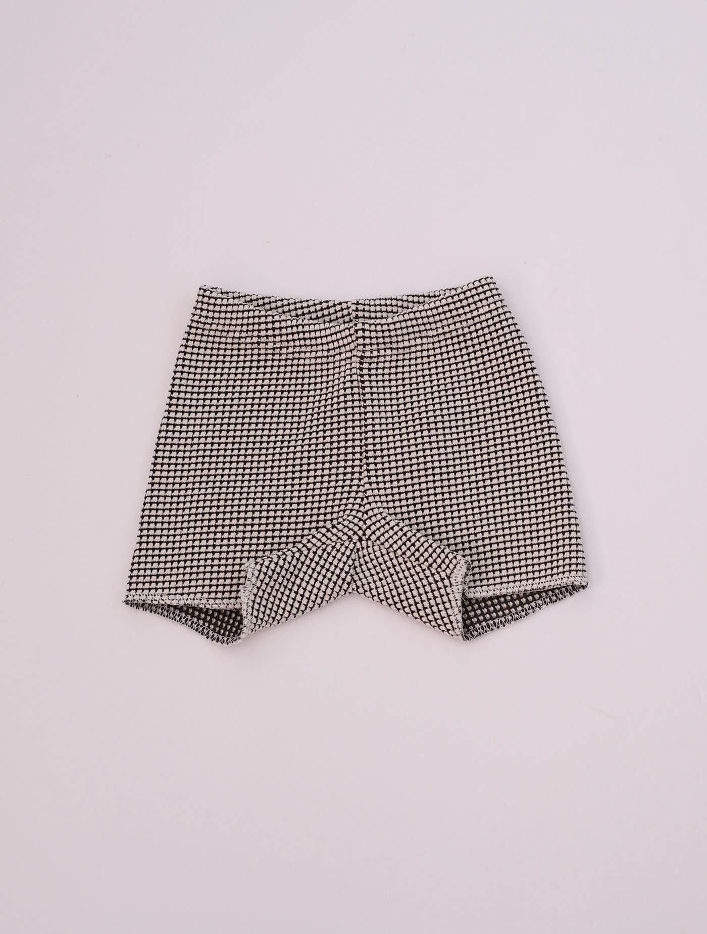 bicolor waffle shorts  (MOUN TEN.)