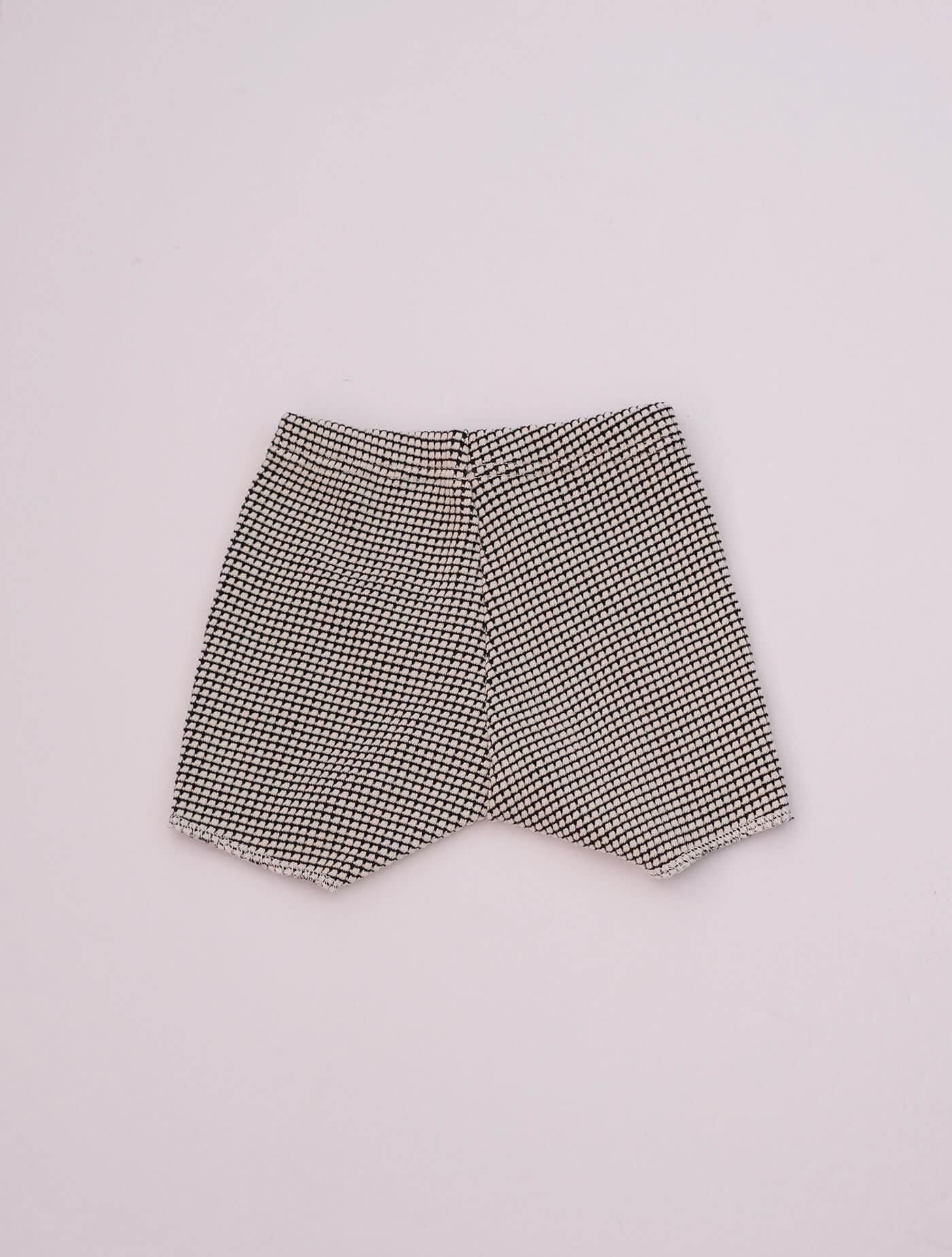 bicolor waffle shorts  (MOUN TEN.)