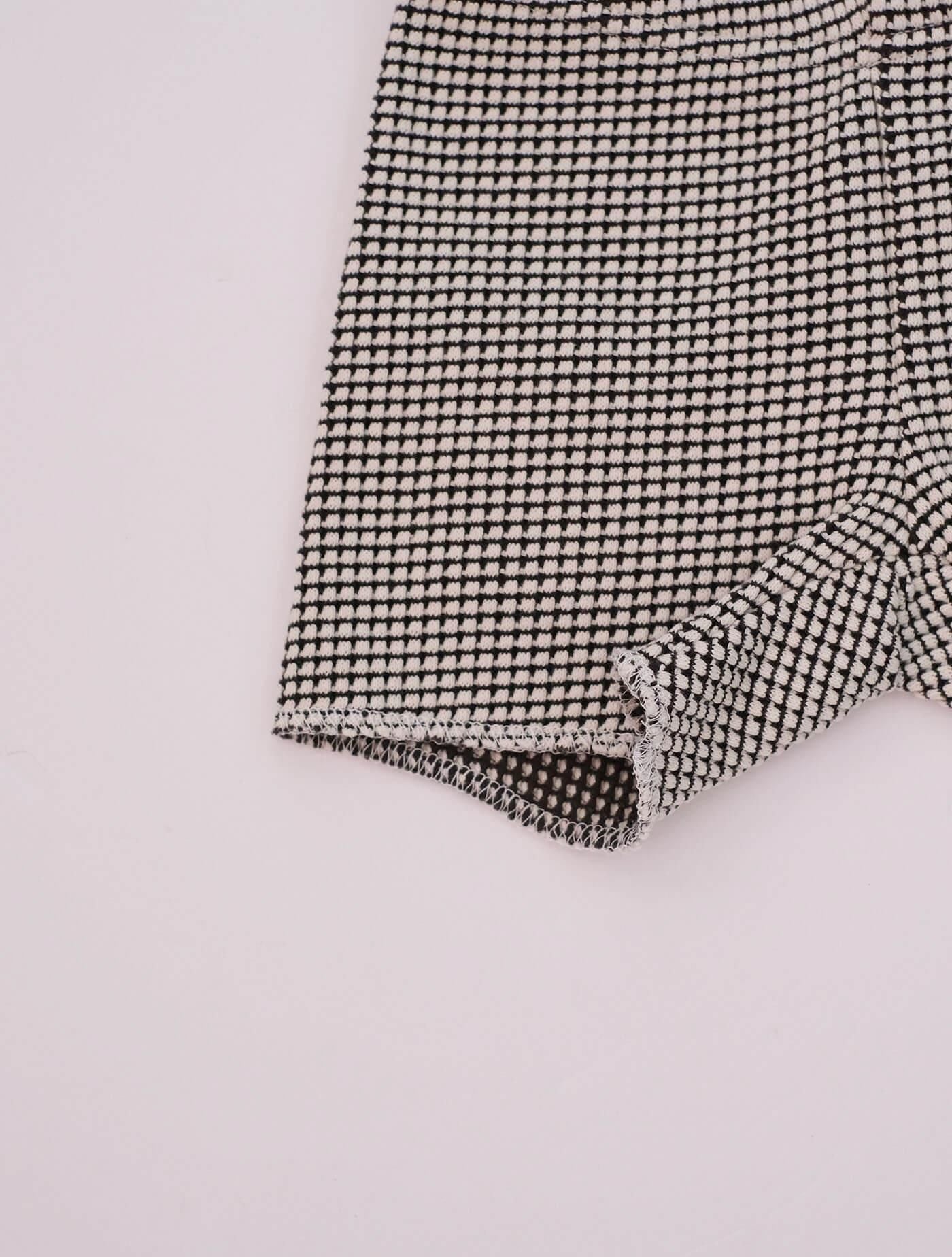 bicolor waffle shorts  (MOUN TEN.)
