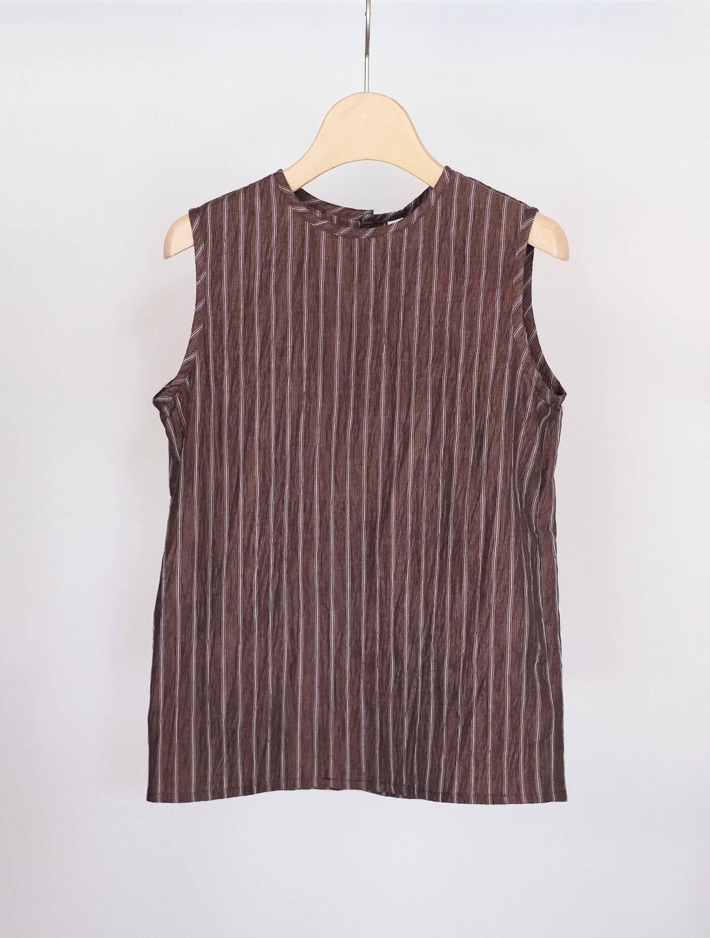 linen blend nosleeve tunic  (MOUN TEN.)
