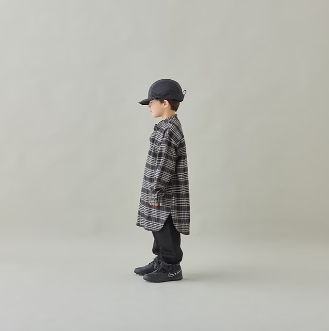 check flannel long shirt / organic cotton(MOUN TEN.)