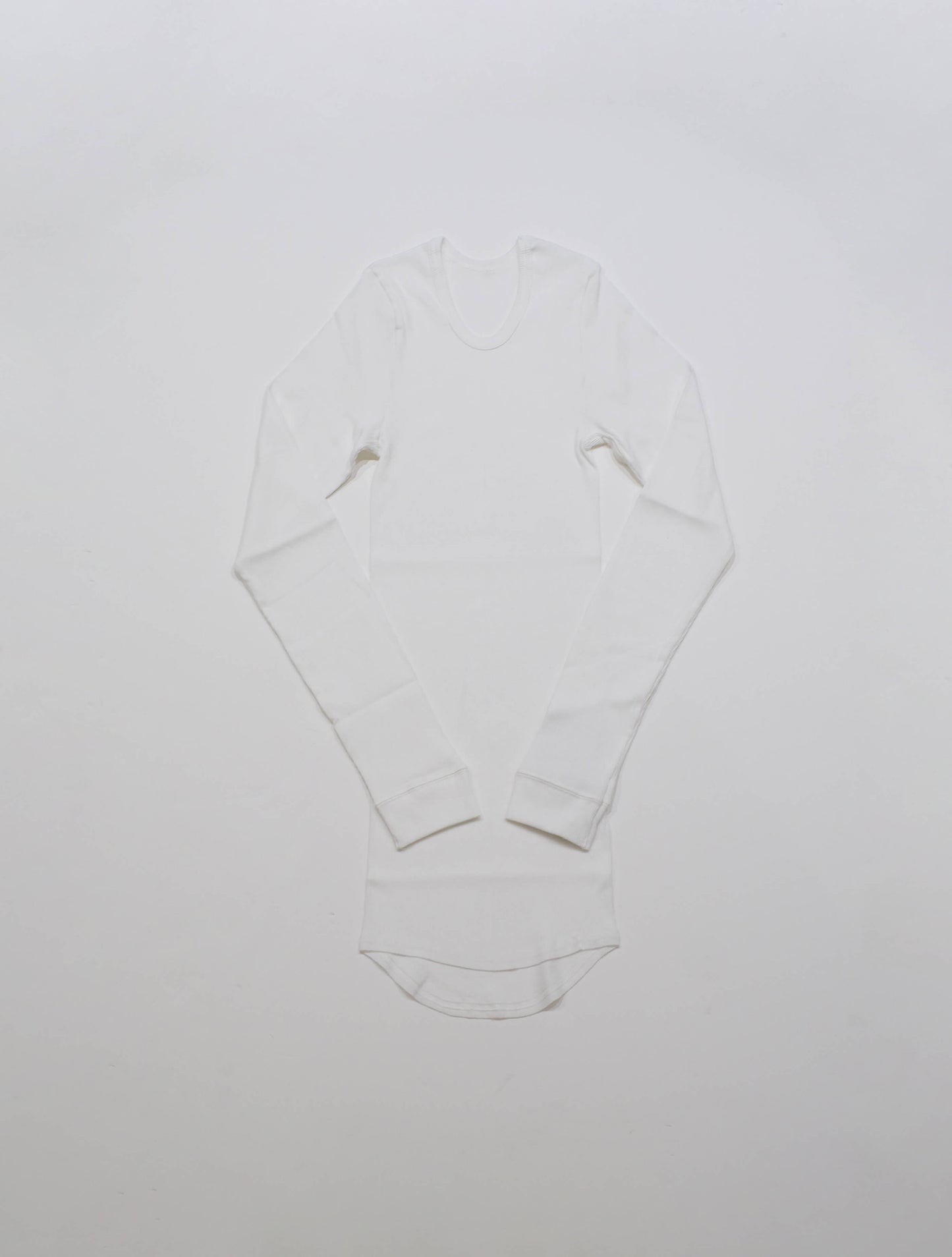 オーガニックコットンリブクルーネック ロンT (1dozen)