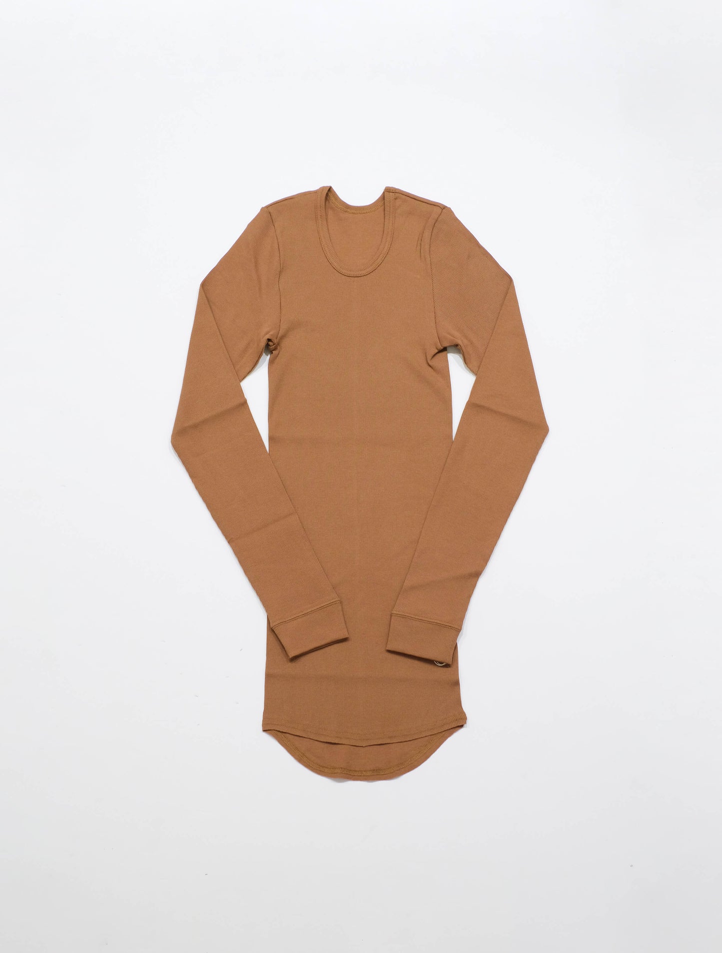 オーガニックコットンリブクルーネック ロンT (1dozen)