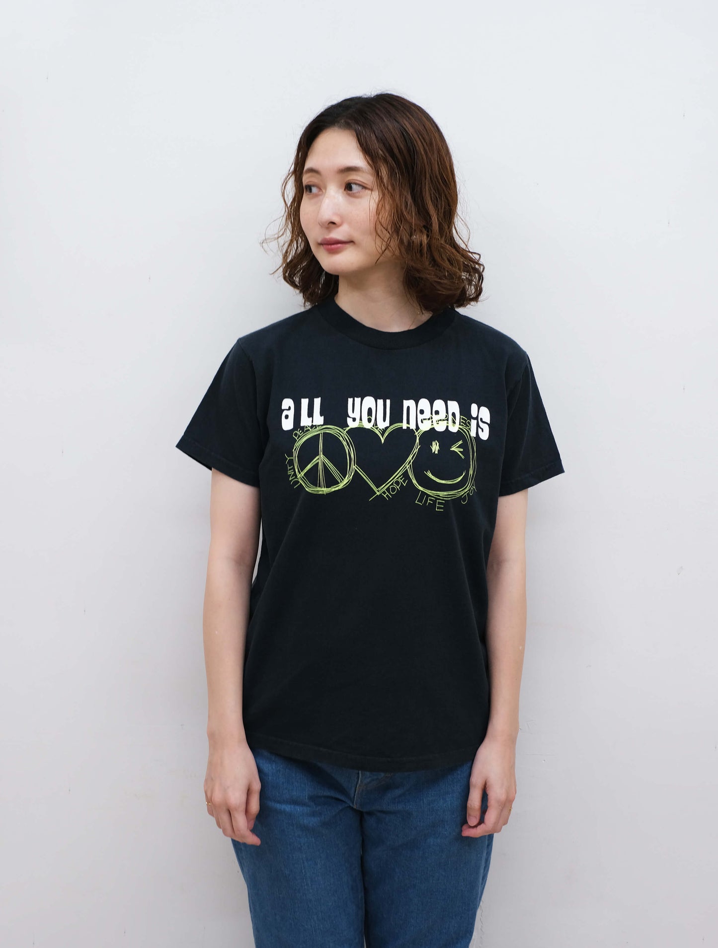 プリントTee "all you need is LOVE" (Cafune)