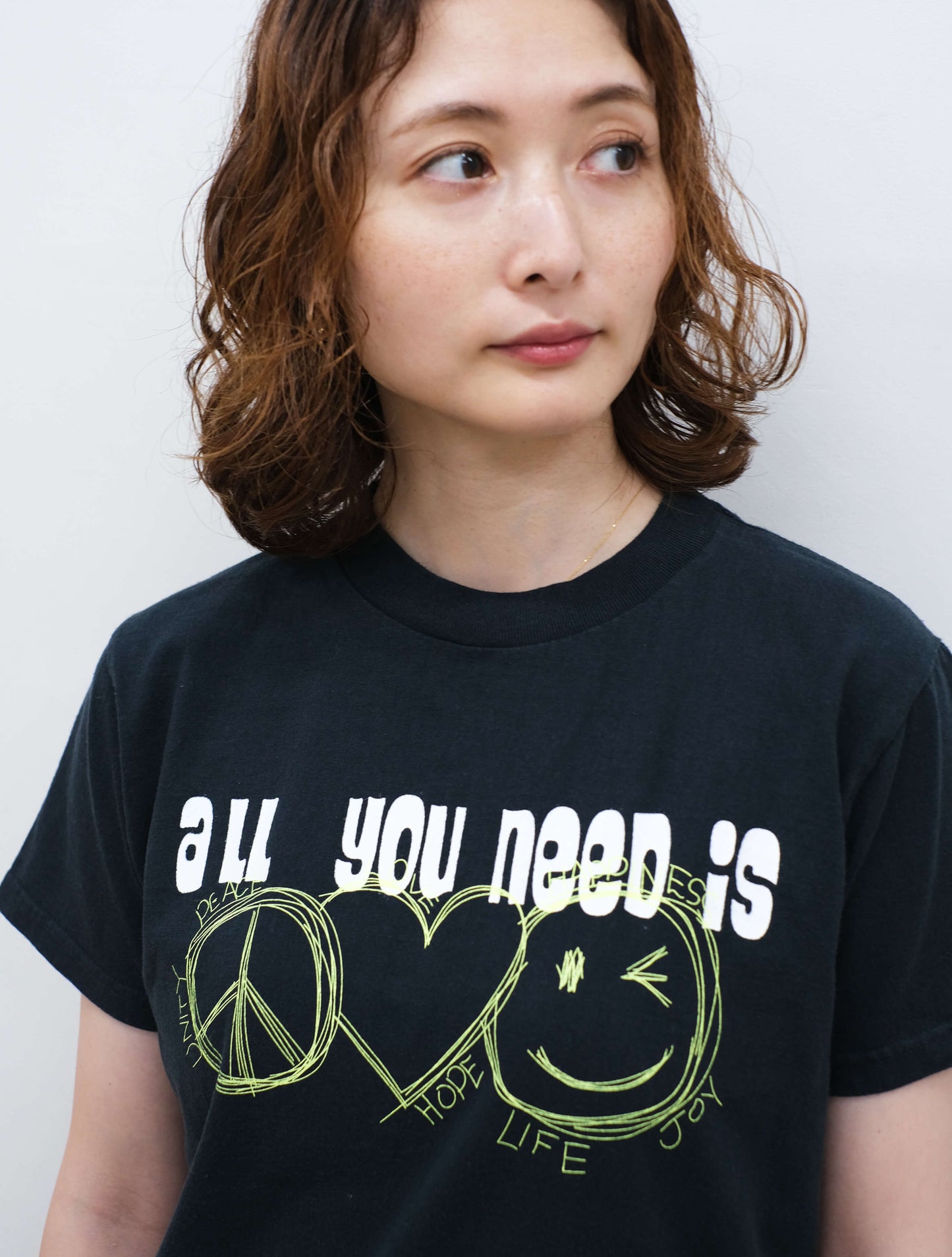 プリントTee "all you need is LOVE" (Cafune)
