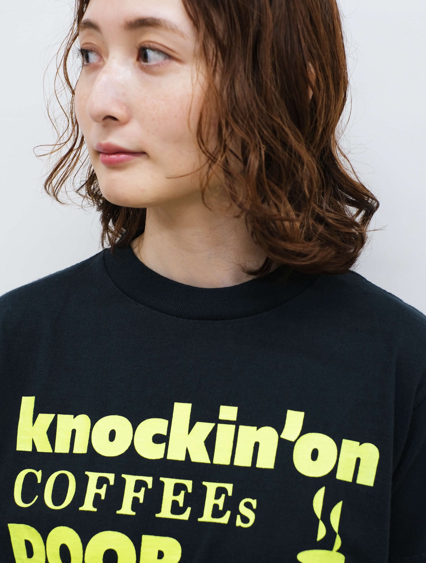 プリントTee "knockin' on coffees door" (Cafune)