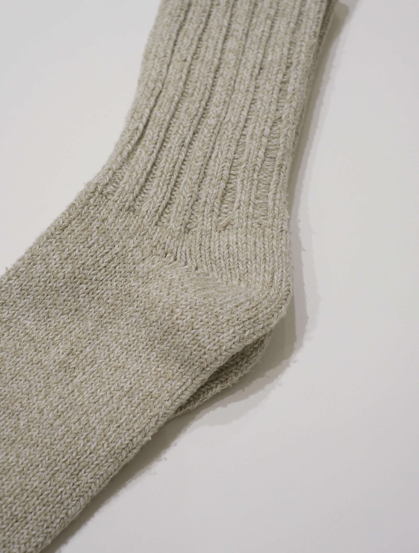 コットンシルクリブソックス (YAECA)