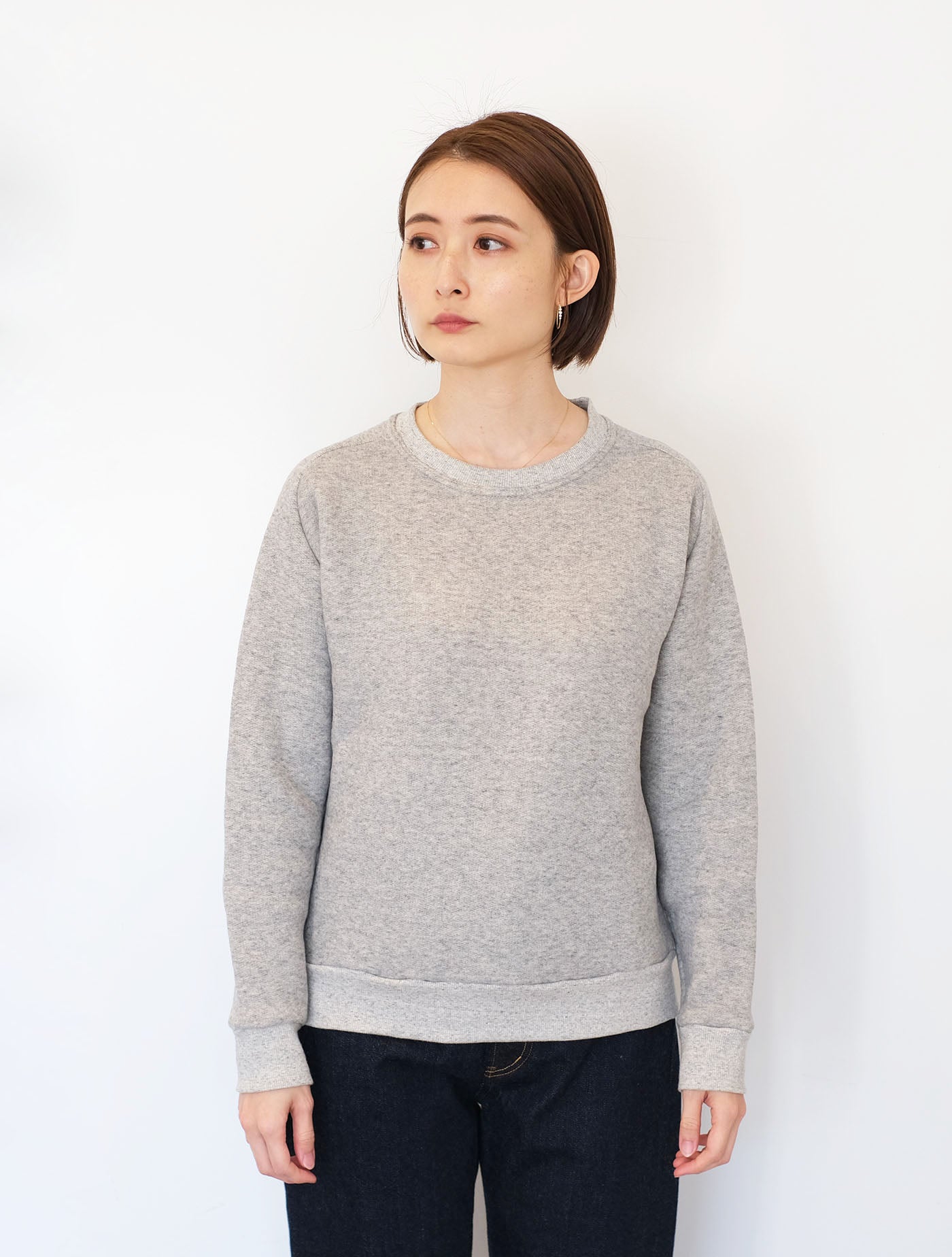 スウェット "freedom sleeve sweat 裏起毛” (Lim home)