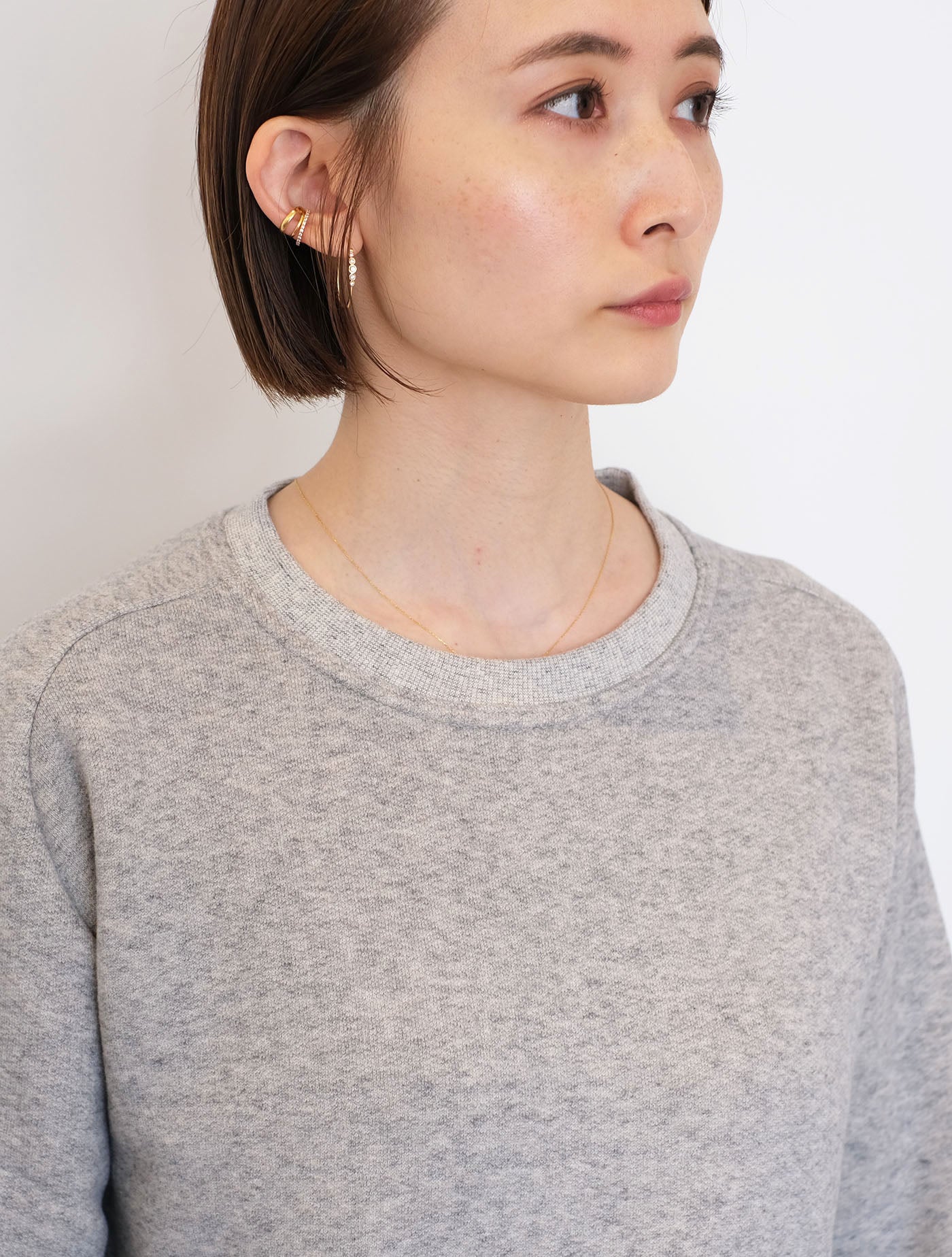 スウェット "freedom sleeve sweat 裏起毛” (Lim home)