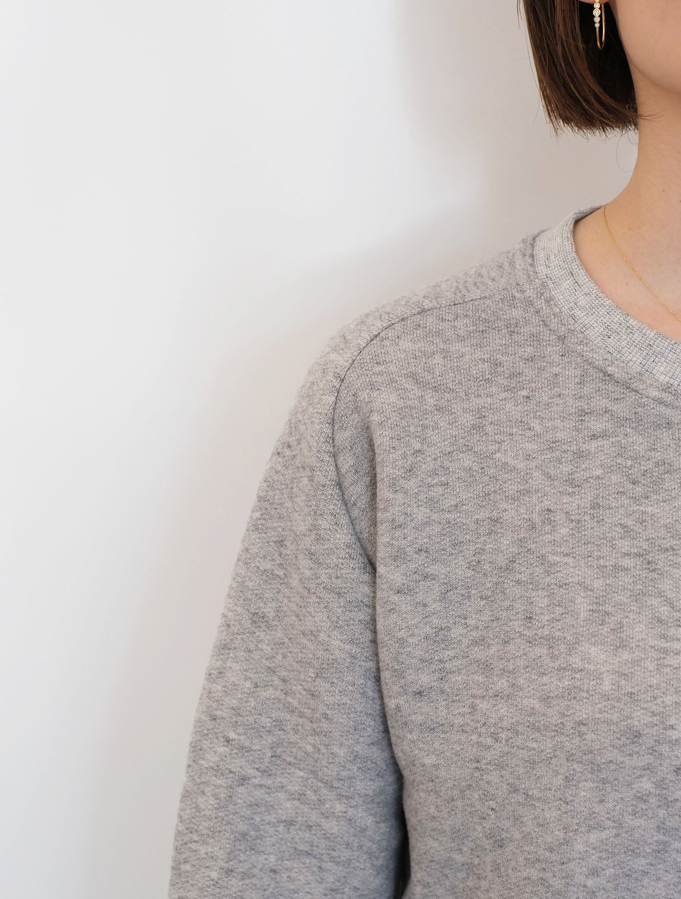 スウェット "freedom sleeve sweat 裏起毛” (Lim home)