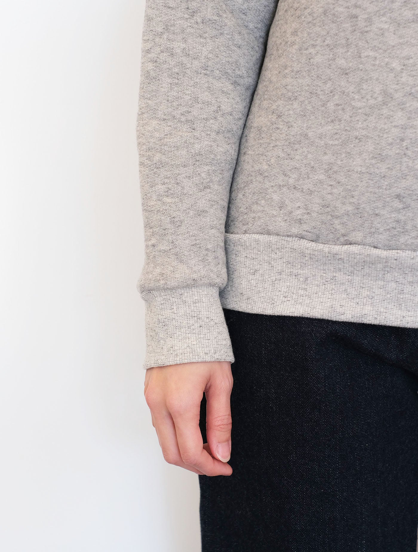 スウェット "freedom sleeve sweat 裏起毛” (Lim home)