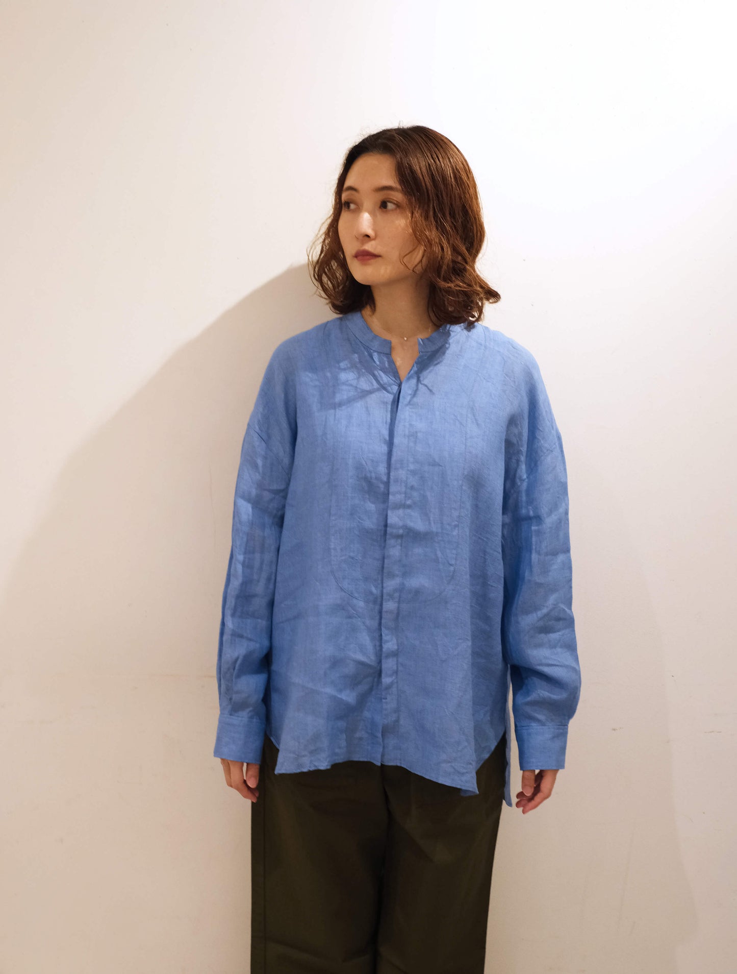 flap shirt "CANCLINI Linen" (Lim home)