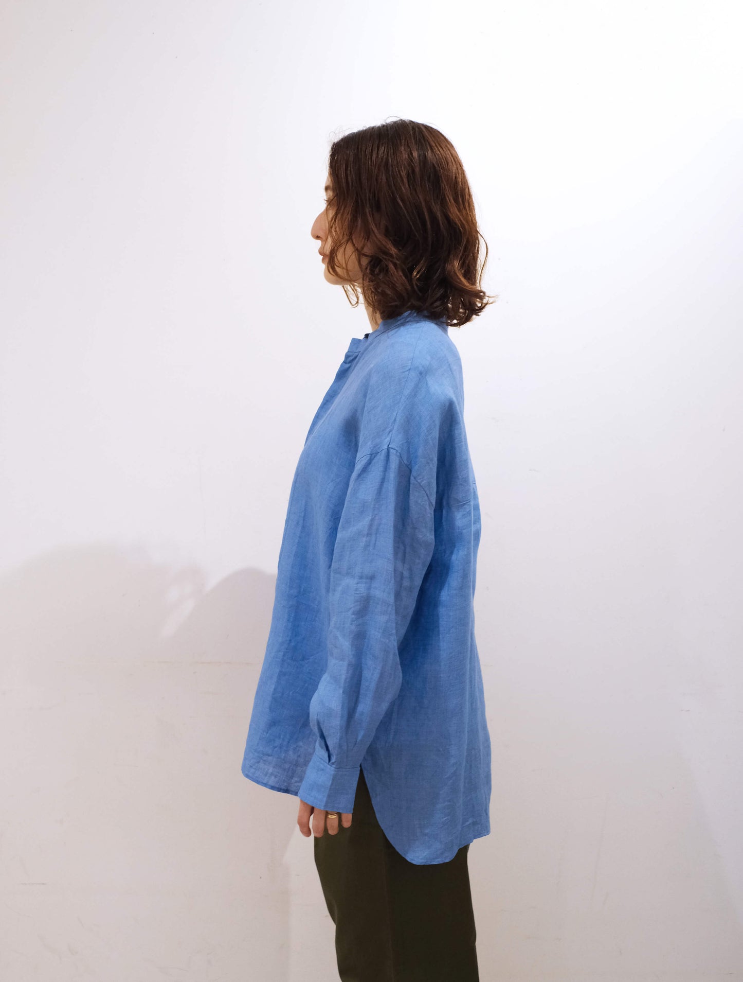 flap shirt "CANCLINI Linen" (Lim home)