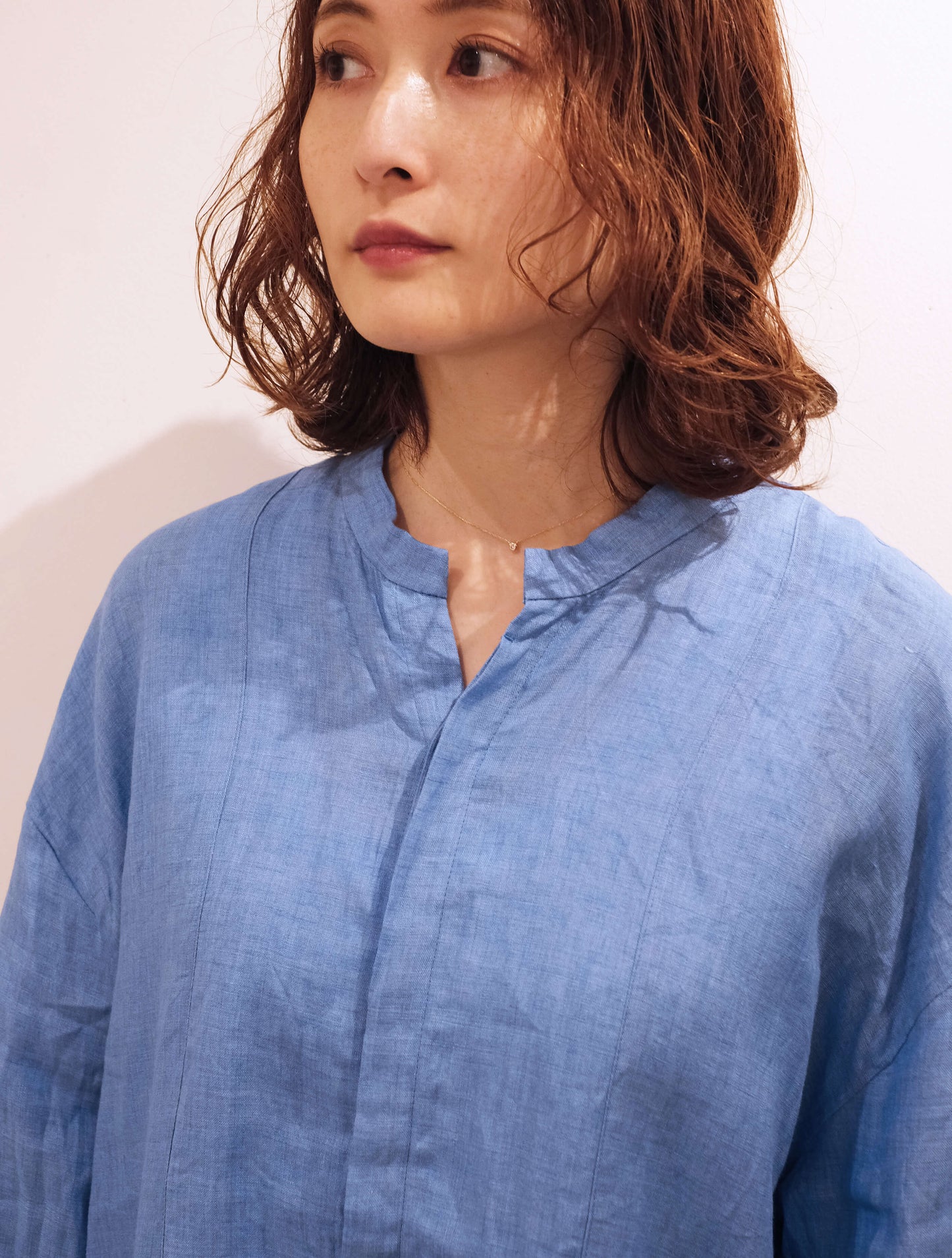 flap shirt "CANCLINI Linen" (Lim home)