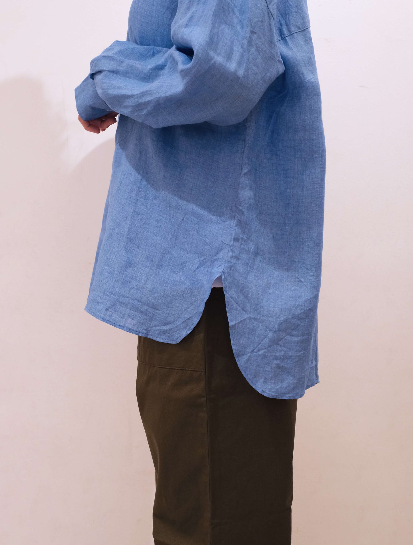 flap shirt "CANCLINI Linen" (Lim home)