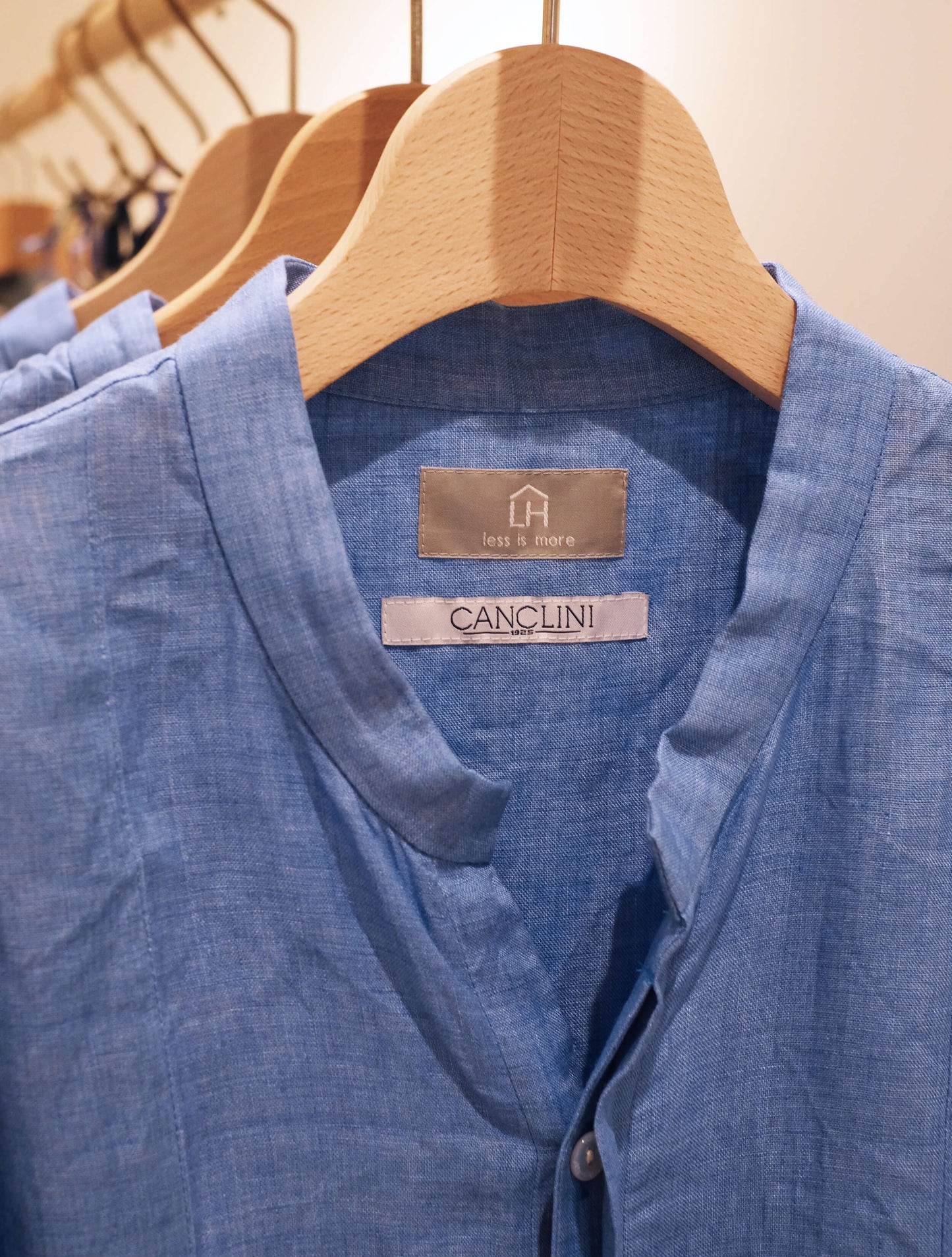 flap shirt "CANCLINI Linen" (Lim home)