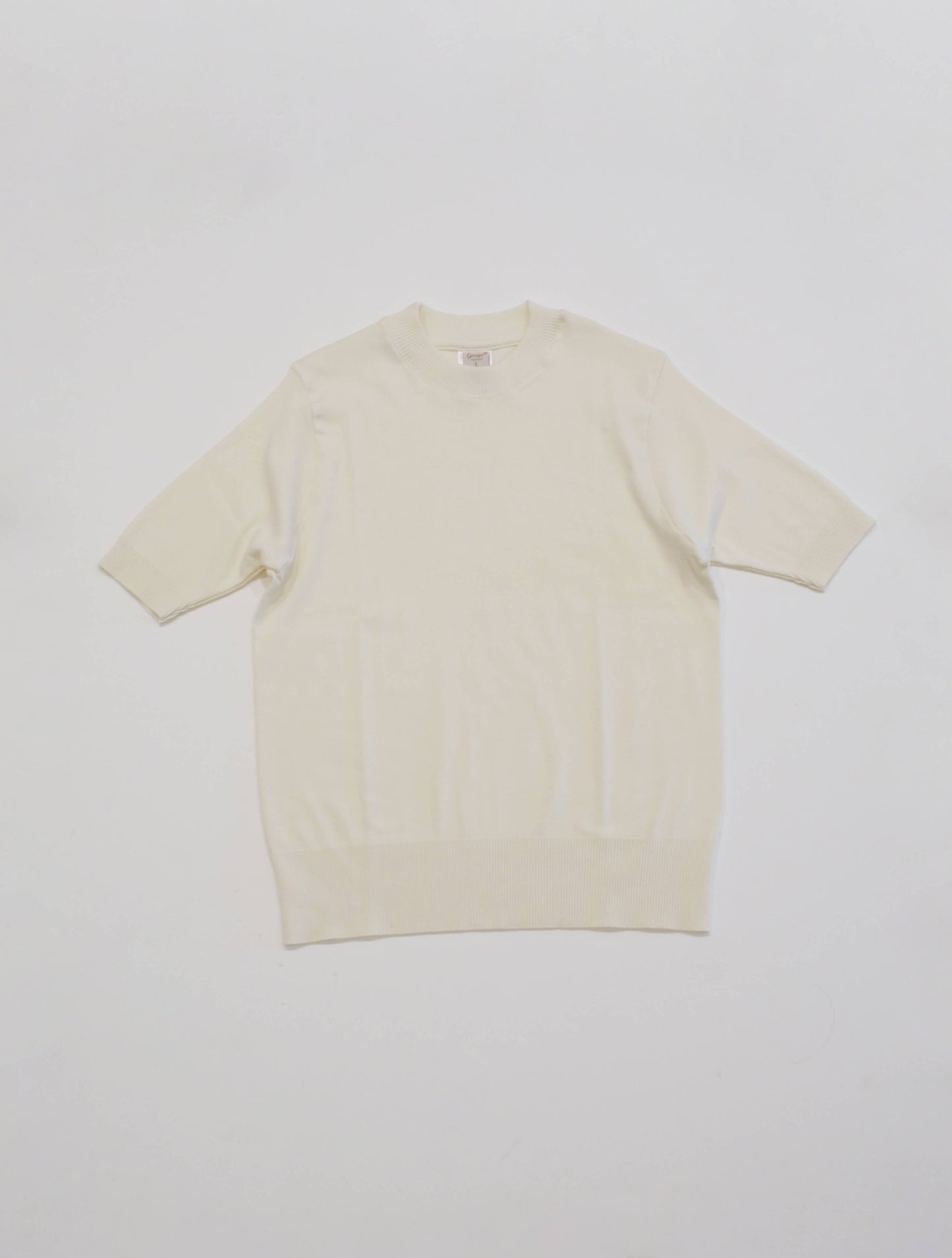 ショートスリーブコットンニットソー "ARGENTO" 26SS(gicipi)