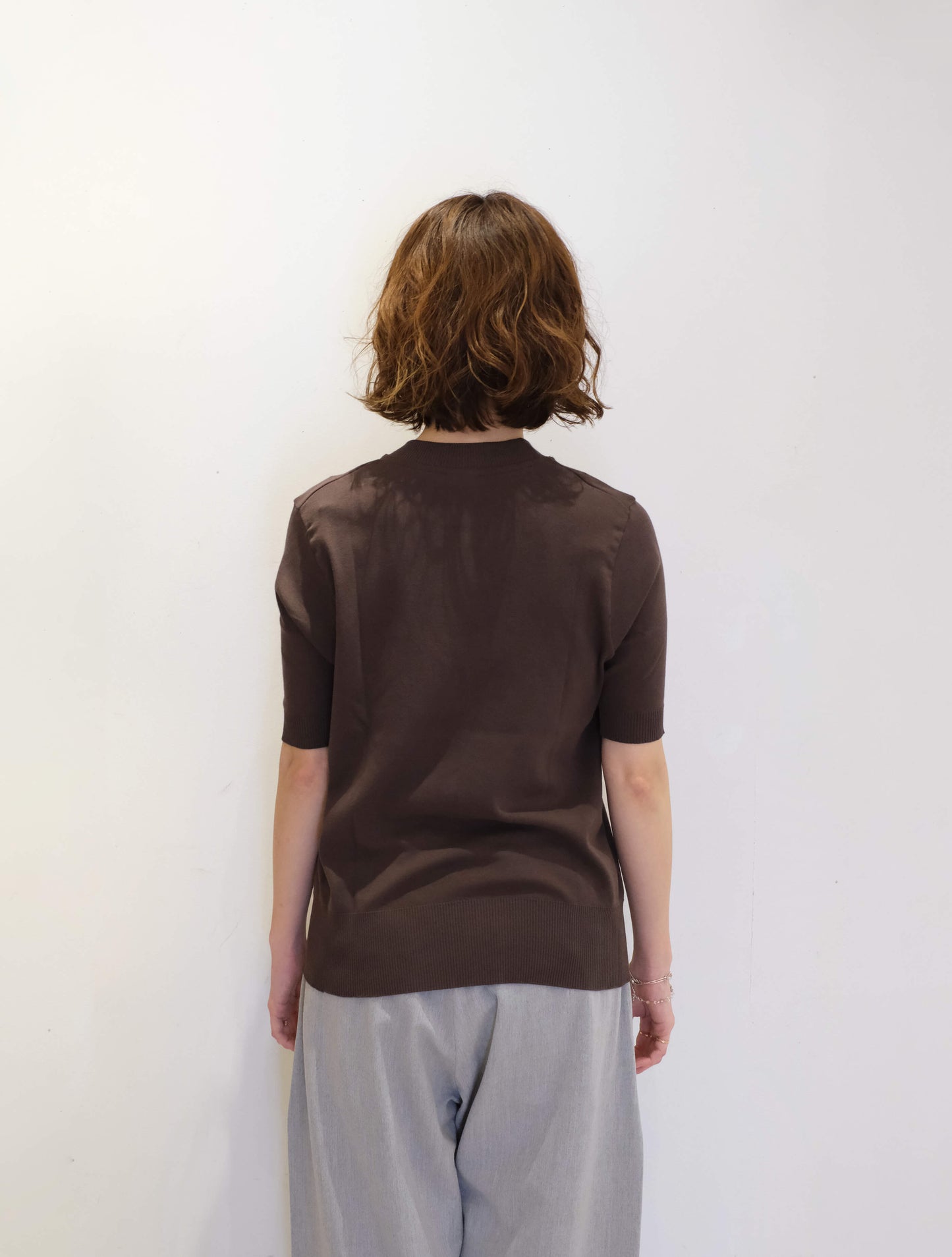 ショートスリーブコットンニットソー "ARGENTO" 26SS(gicipi)