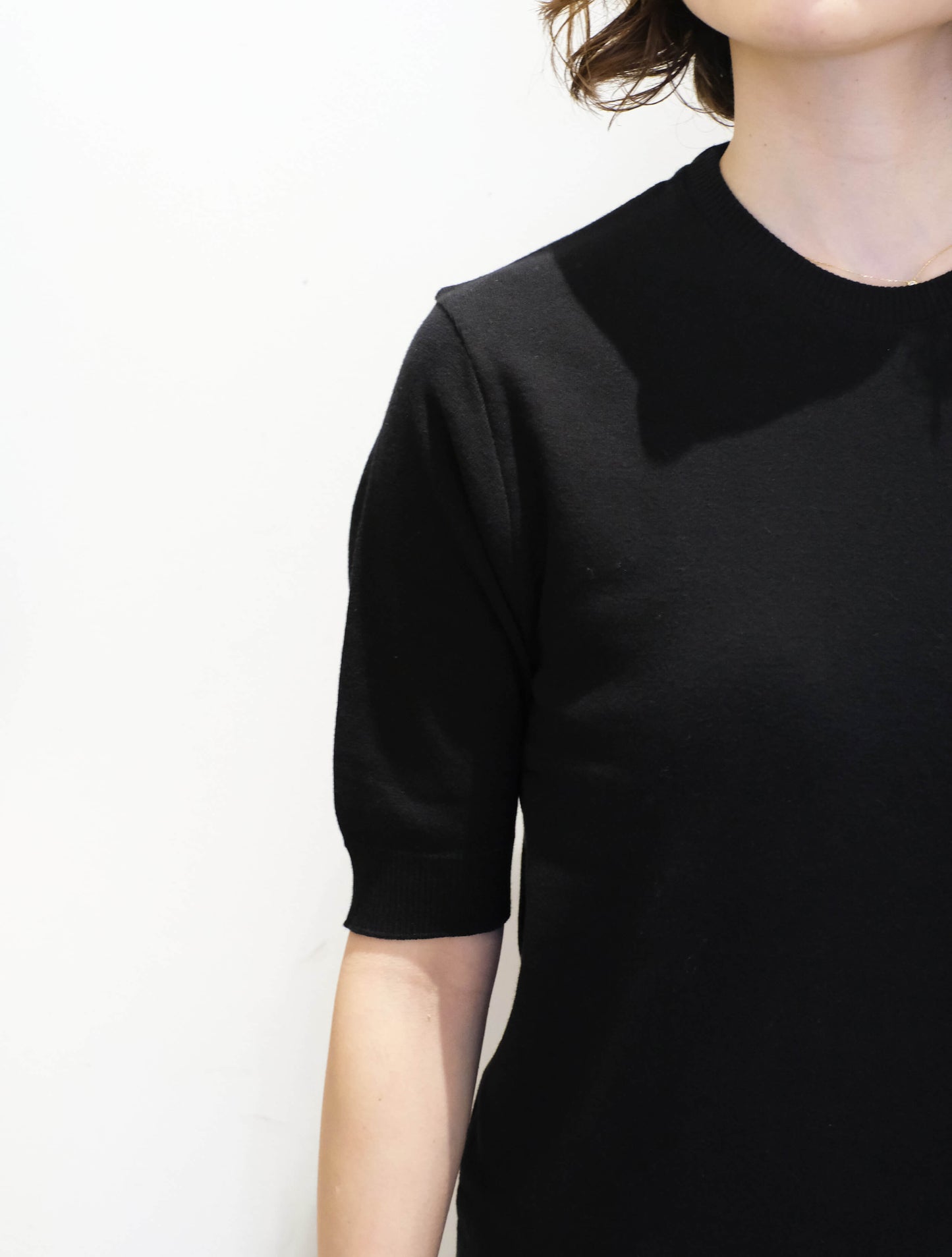 ショートスリーブコットンニットソー "ARGENTO" (gicipi)