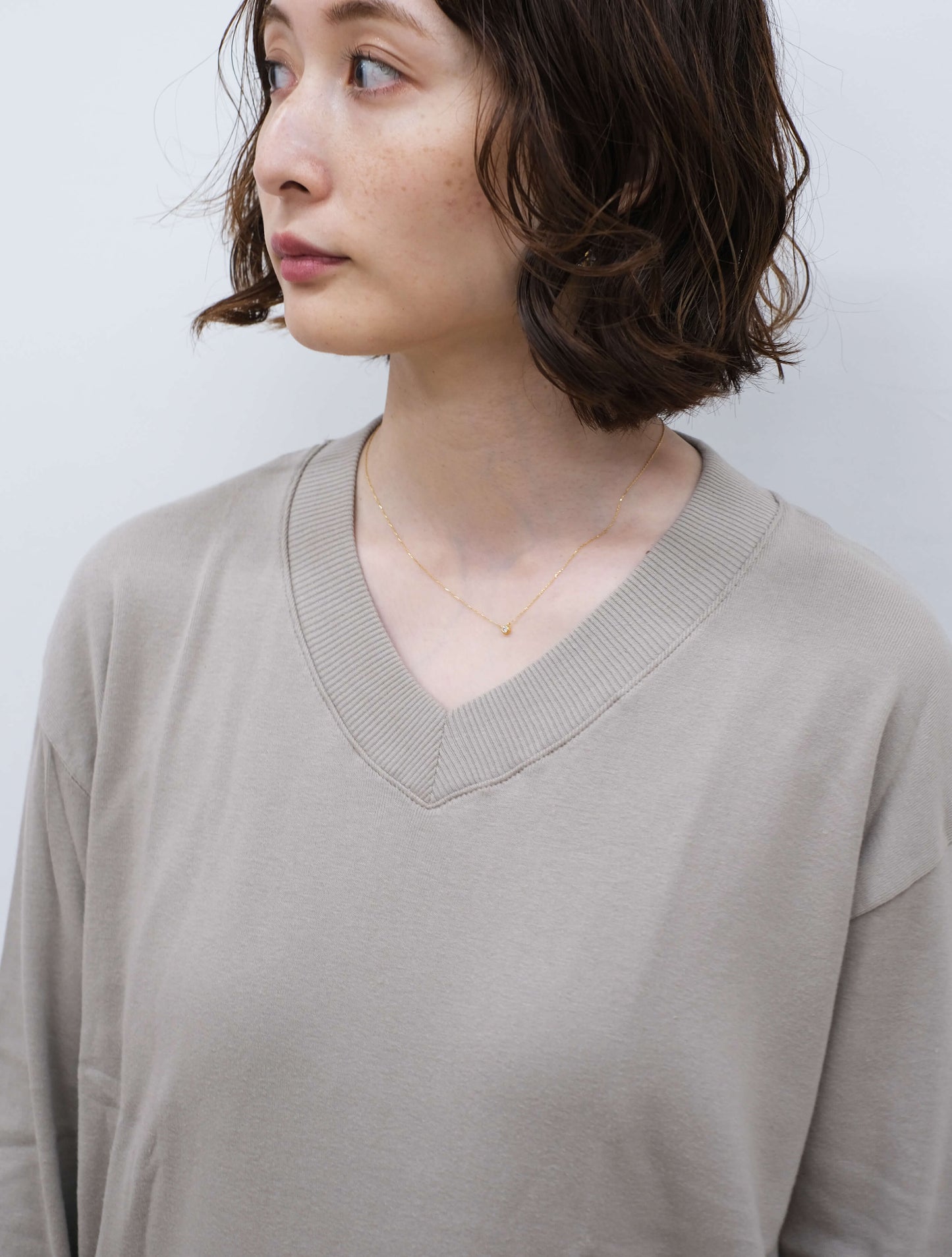 Vネックニットソー "CARCIOFO" (gicipi)