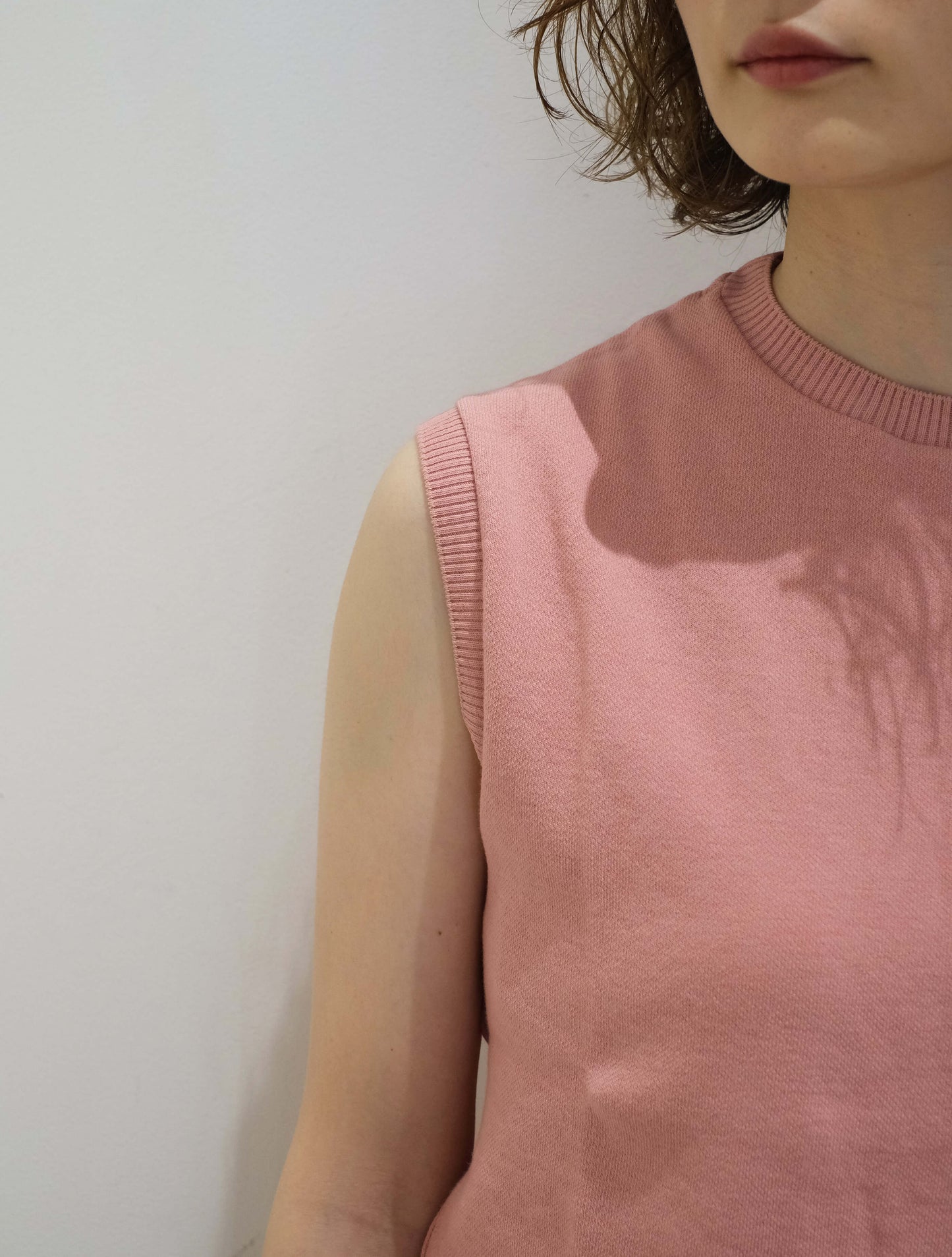 ノースリーブニットソー "OPALE" (gicipi)
