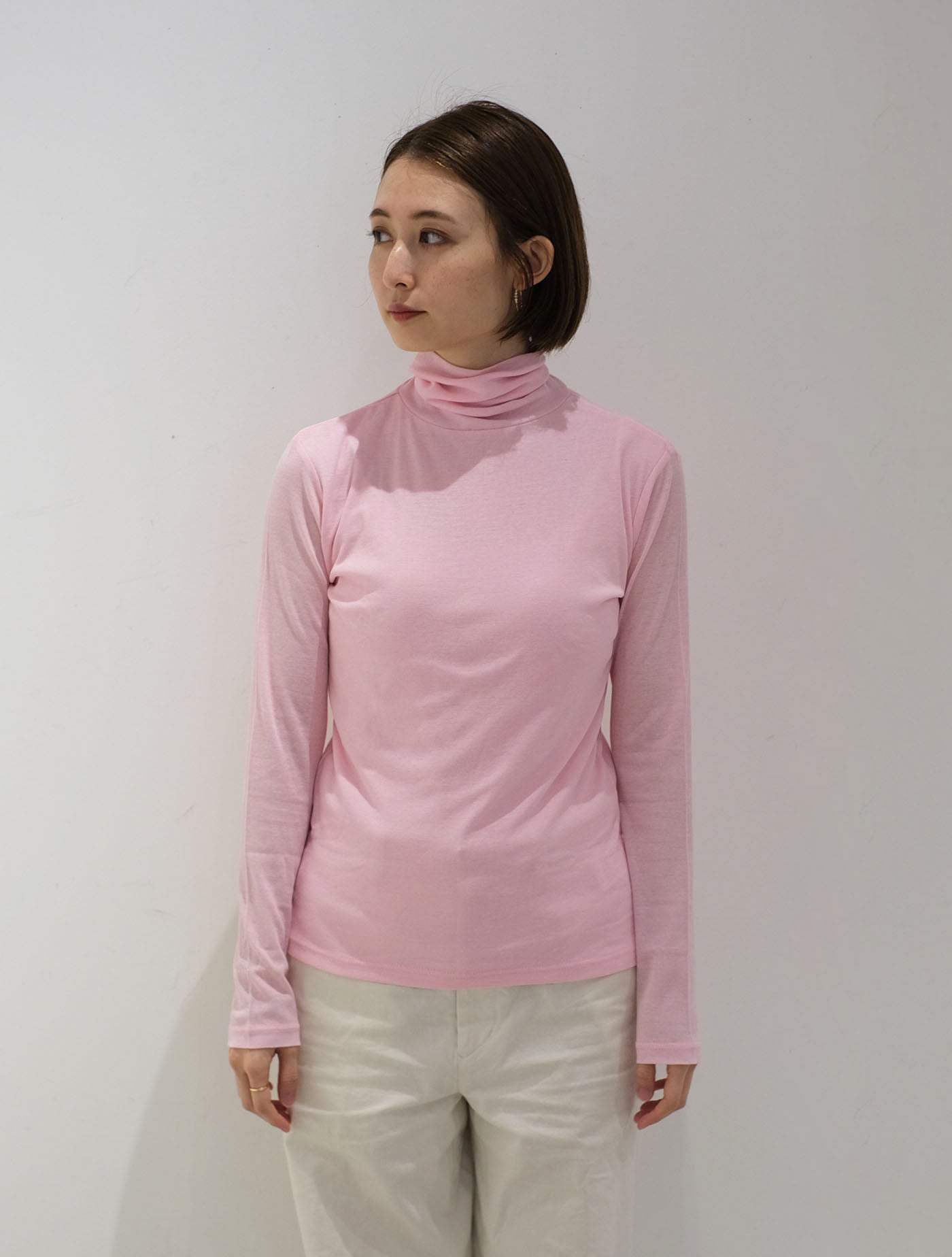 sheer rib jersey turtle neck (Lim home)