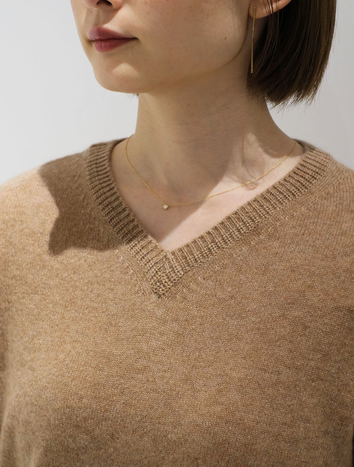 ニット ”ecole V-neck sweater”  (Lim home)