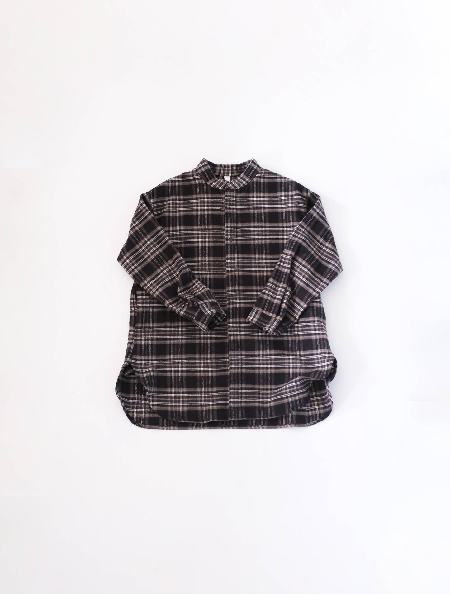 check flannel long shirt / organic cotton(MOUN TEN.)