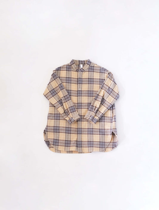 check flannel long shirt / organic cotton(MOUN TEN.)